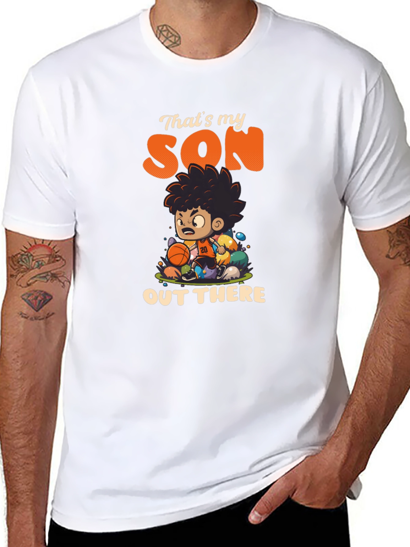 Thats My Son Out There Basketball T-Shirt