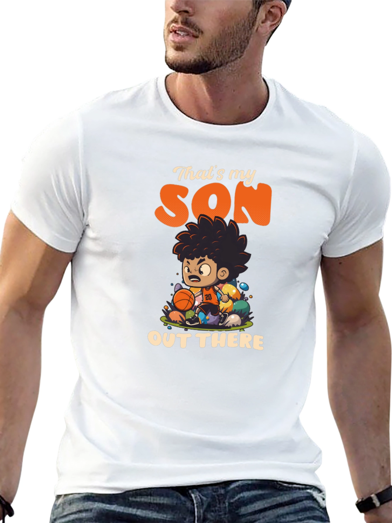 Thats My Son Out There Basketball T-Shirt