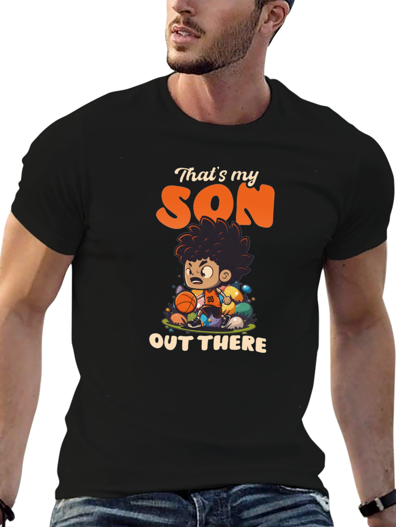 Thats My Son Out There Basketball T-Shirt