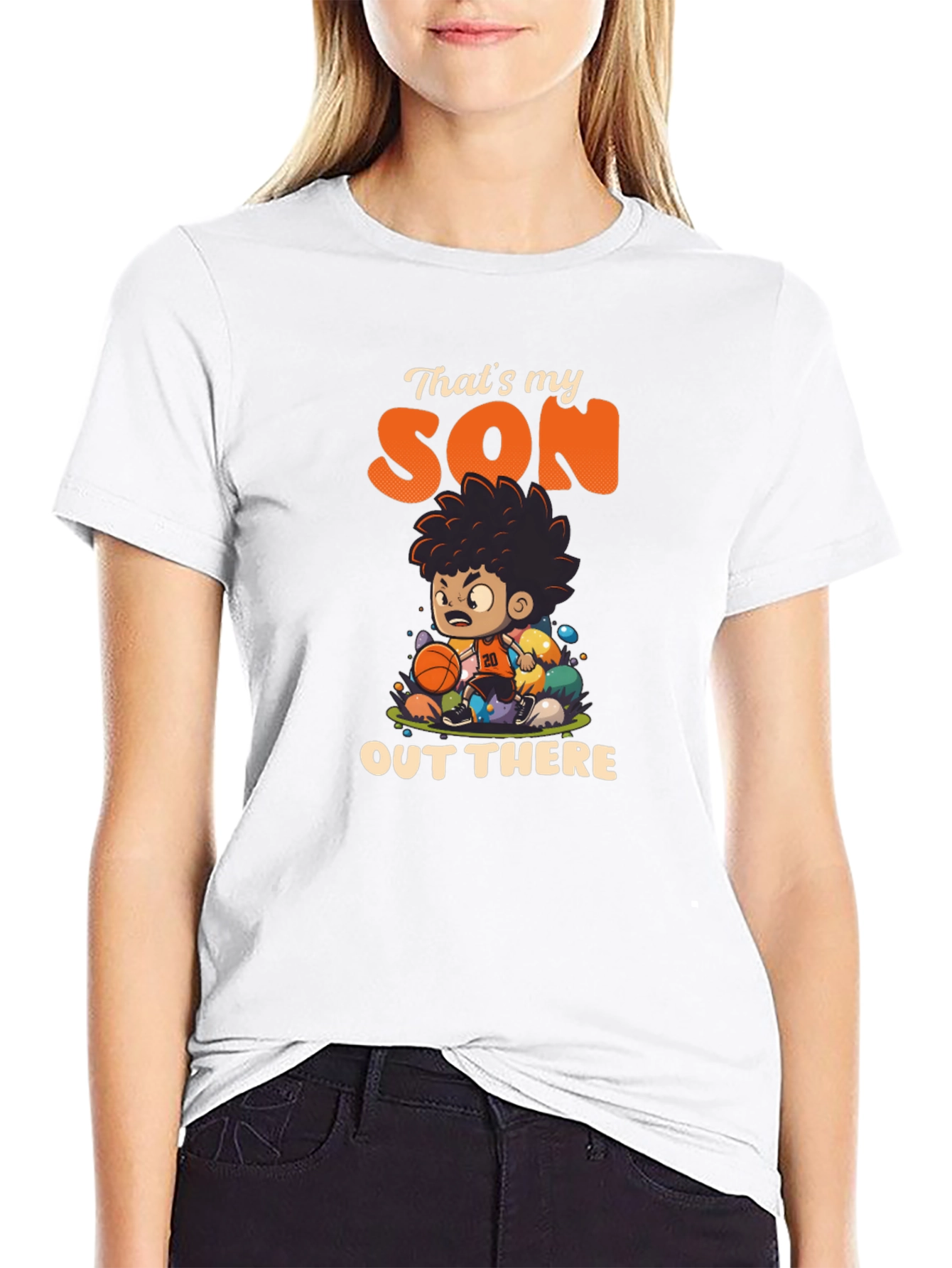 Thats My Son Out There Basketball T-Shirt