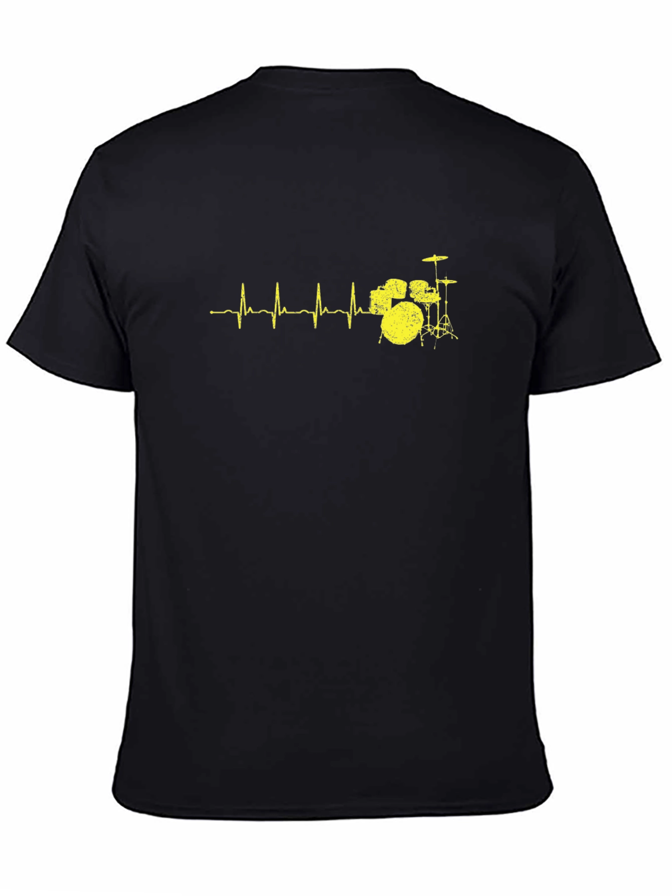 Drum Beat Heartbeat T-Shirt - Black
