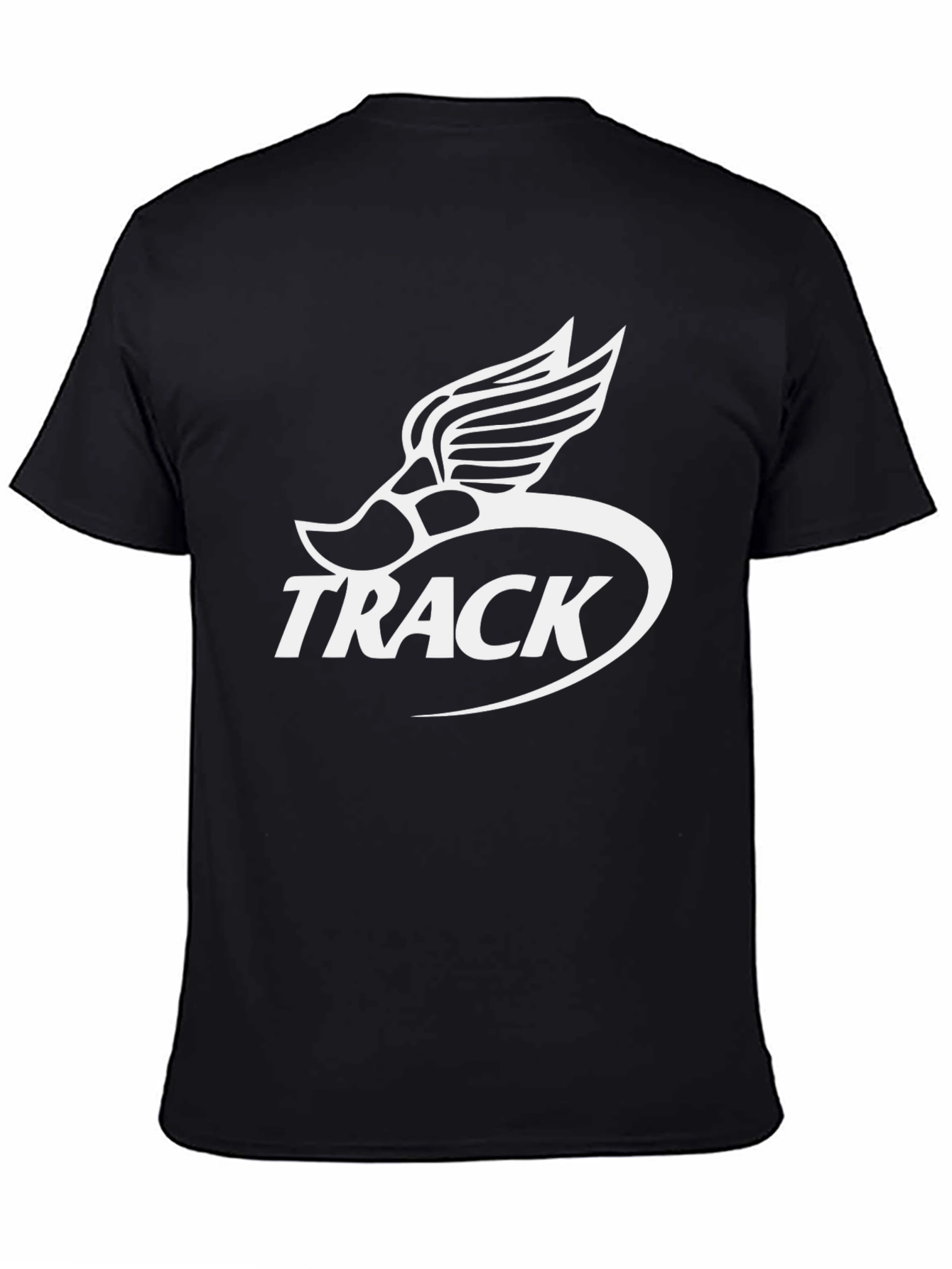 Track Shoe Winged Logo Black T-Shirt