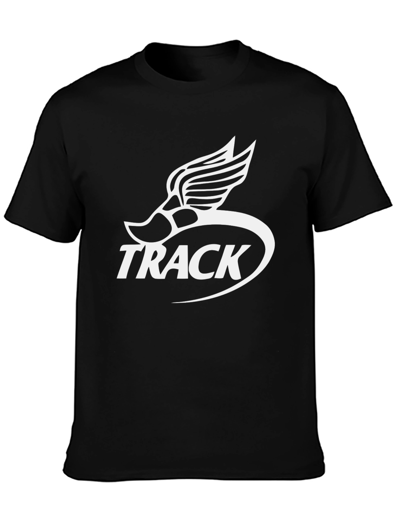 Track Shoe Winged Logo Black T-Shirt