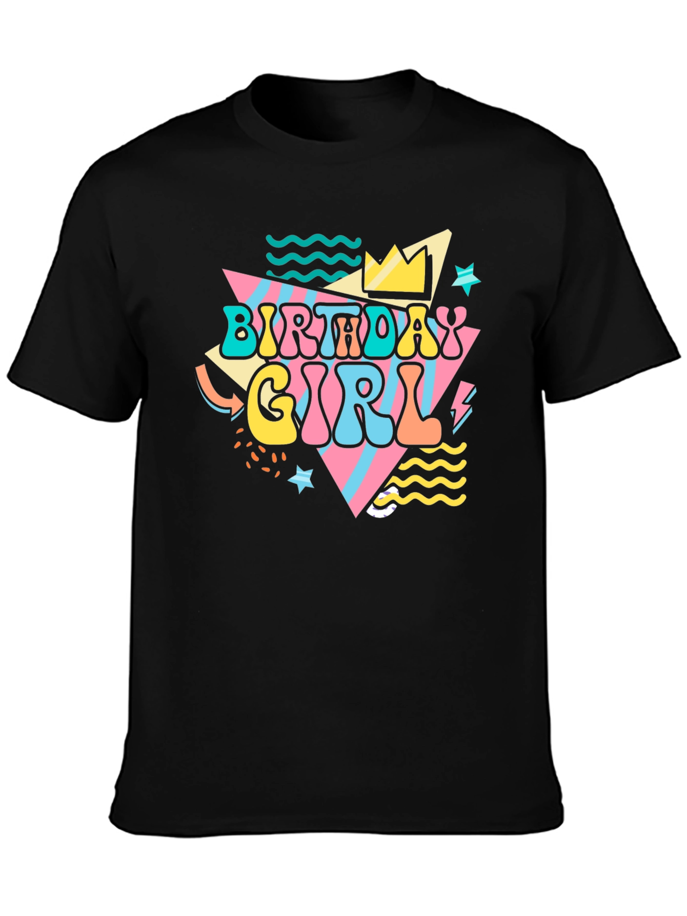 Birthday Girl Graphic Tee - Retro Party Shirt