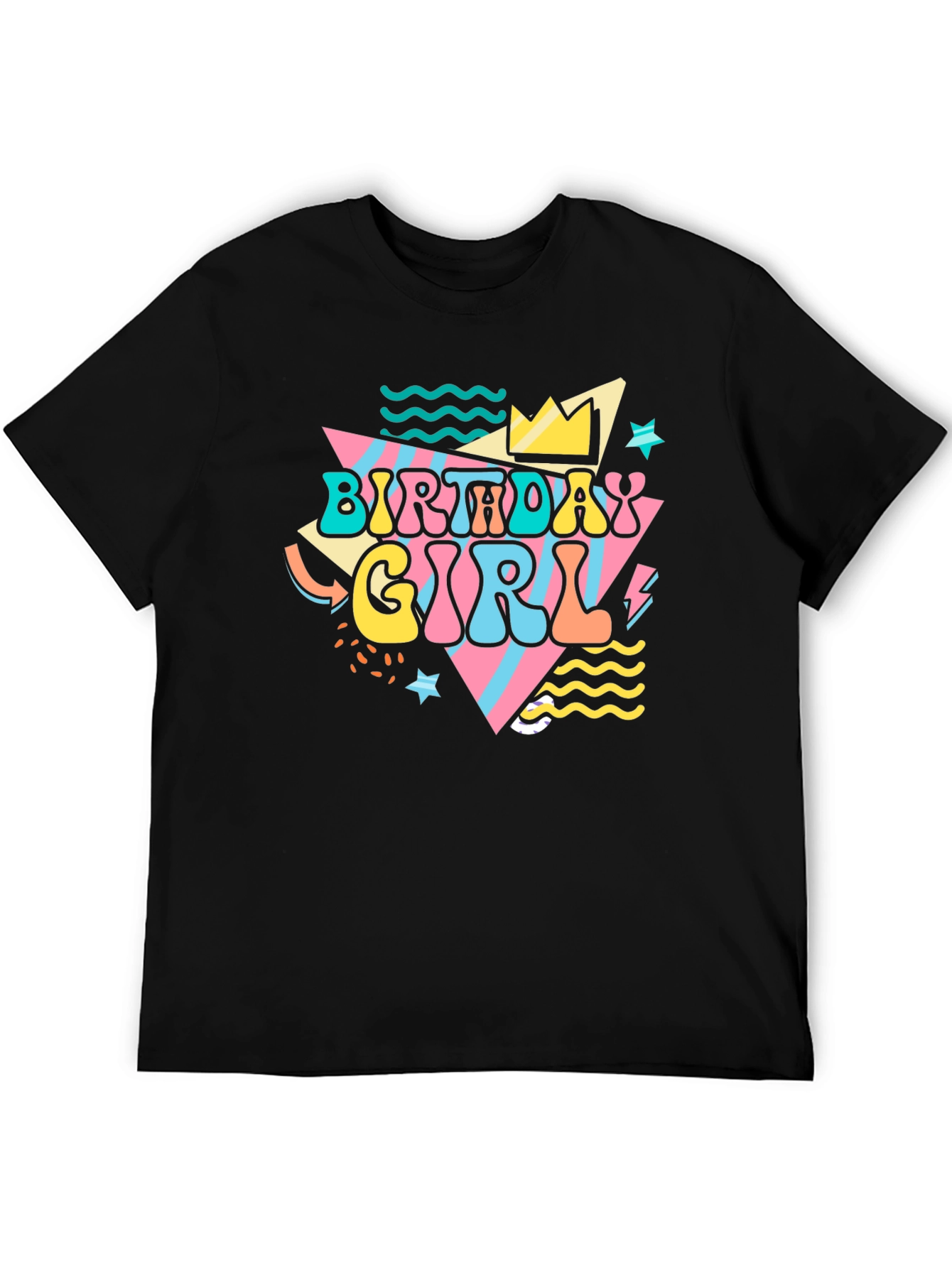 Birthday Girl Graphic Tee - Retro Party Shirt