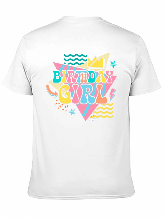 Birthday Girl Graphic Tee - Retro Party Shirt