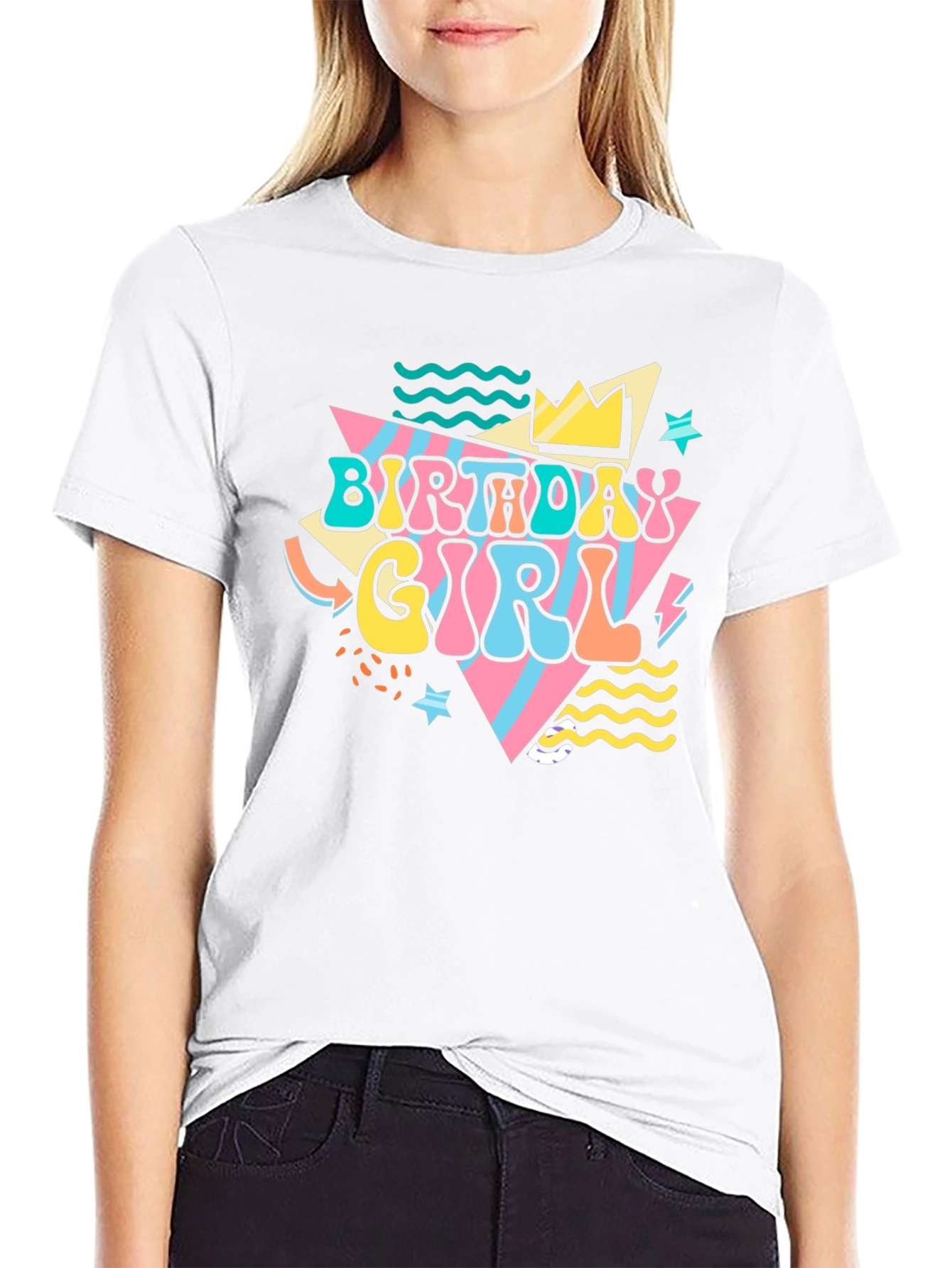 Birthday Girl Graphic Tee - Retro Party Shirt
