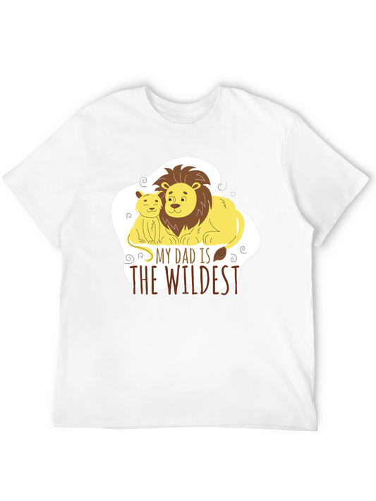 Dad is Wildest Lion Graphic Tee