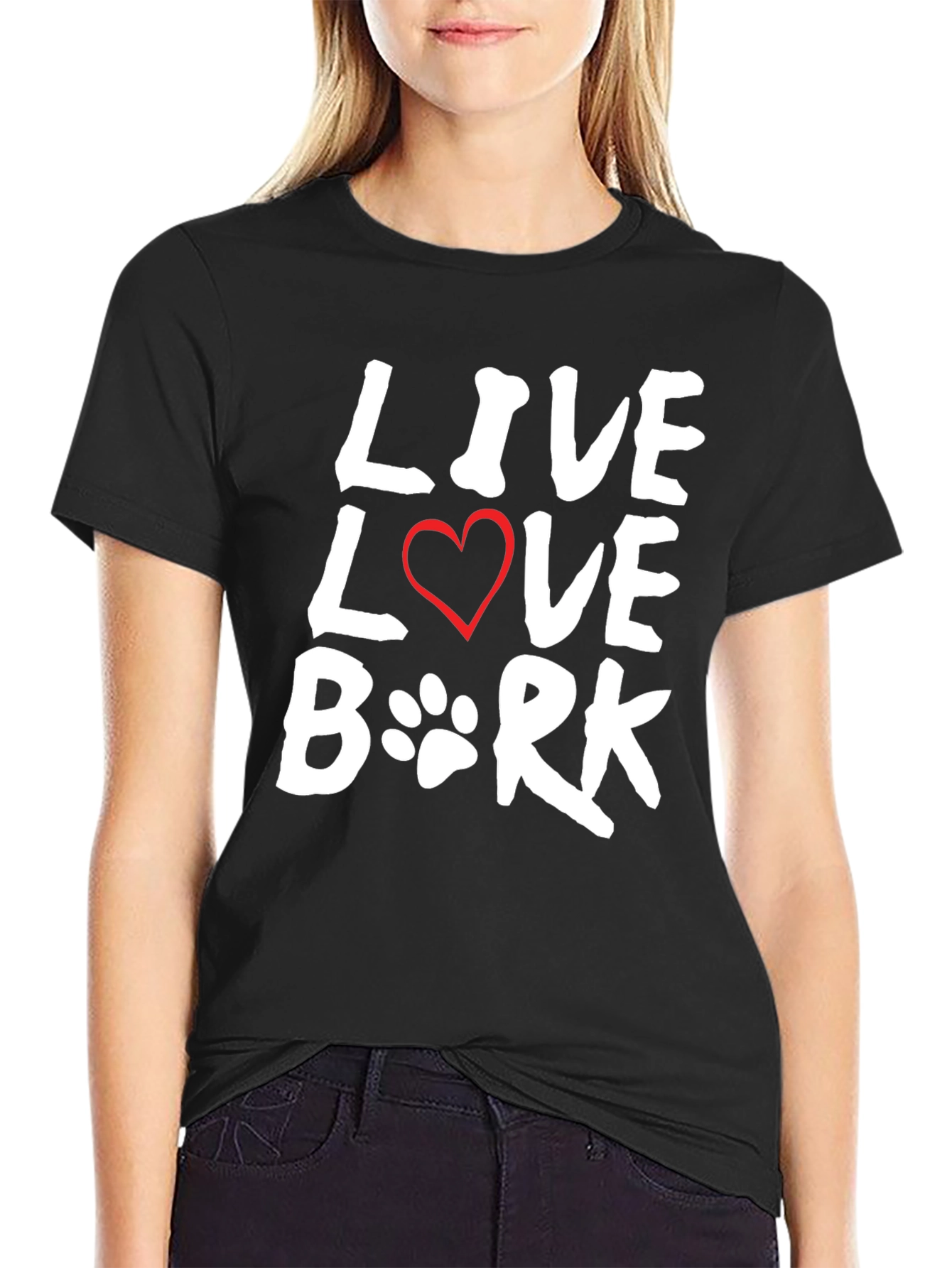 Live Love Bork T-Shirt - Dog Lover Tee