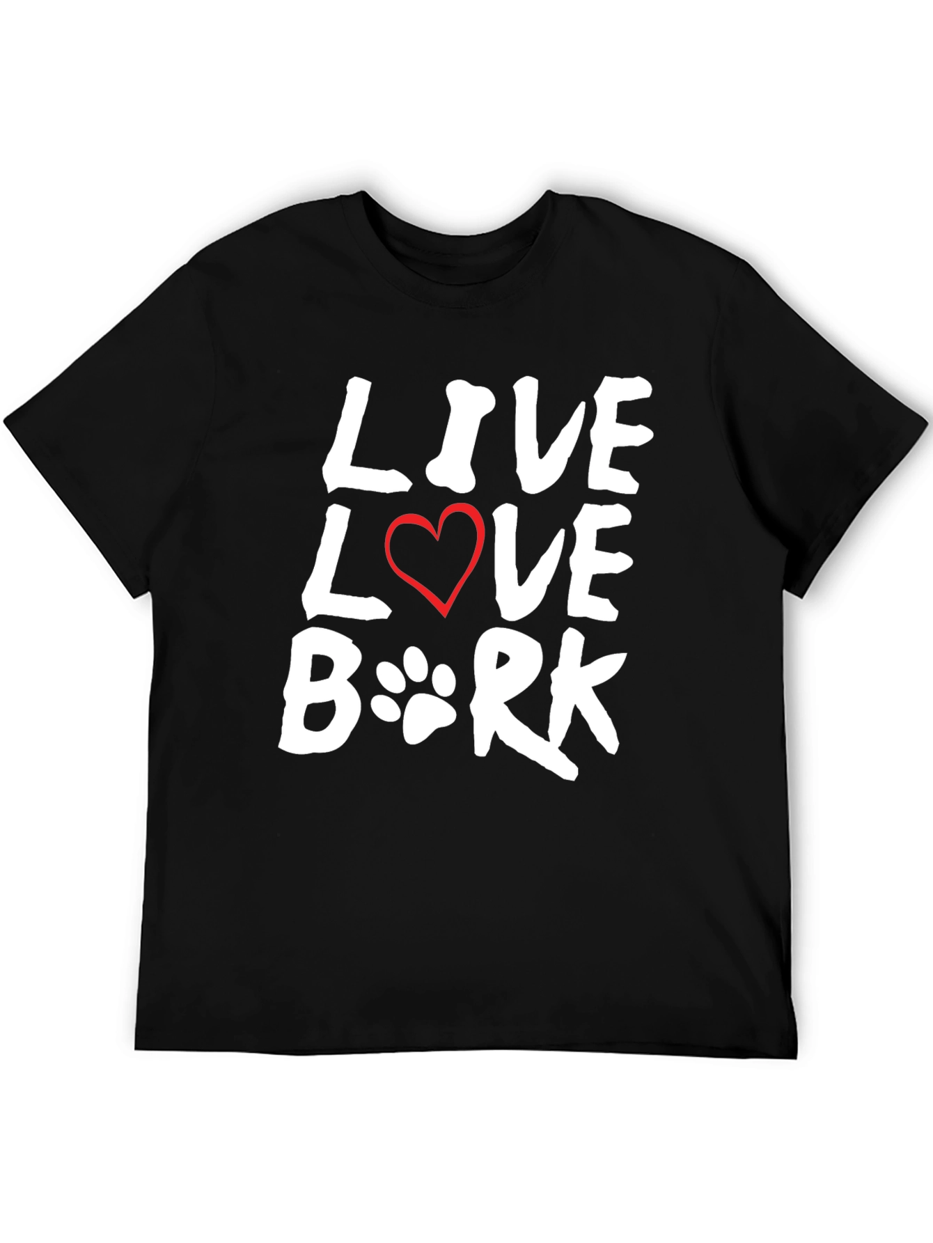 Live Love Bork T-Shirt - Dog Lover Tee