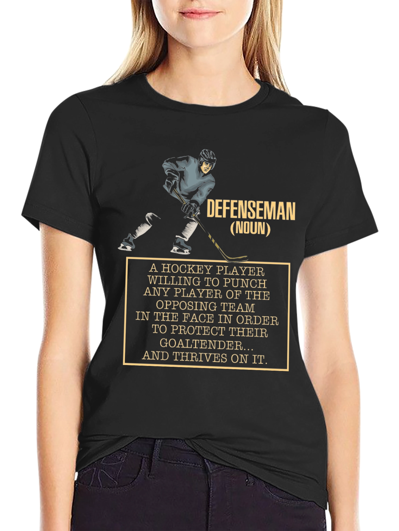 Hockey Defenseman Definition T-Shirt
