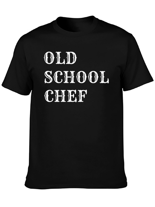 Old School Chef Graphic T-Shirt - Cool Culinary Apparel