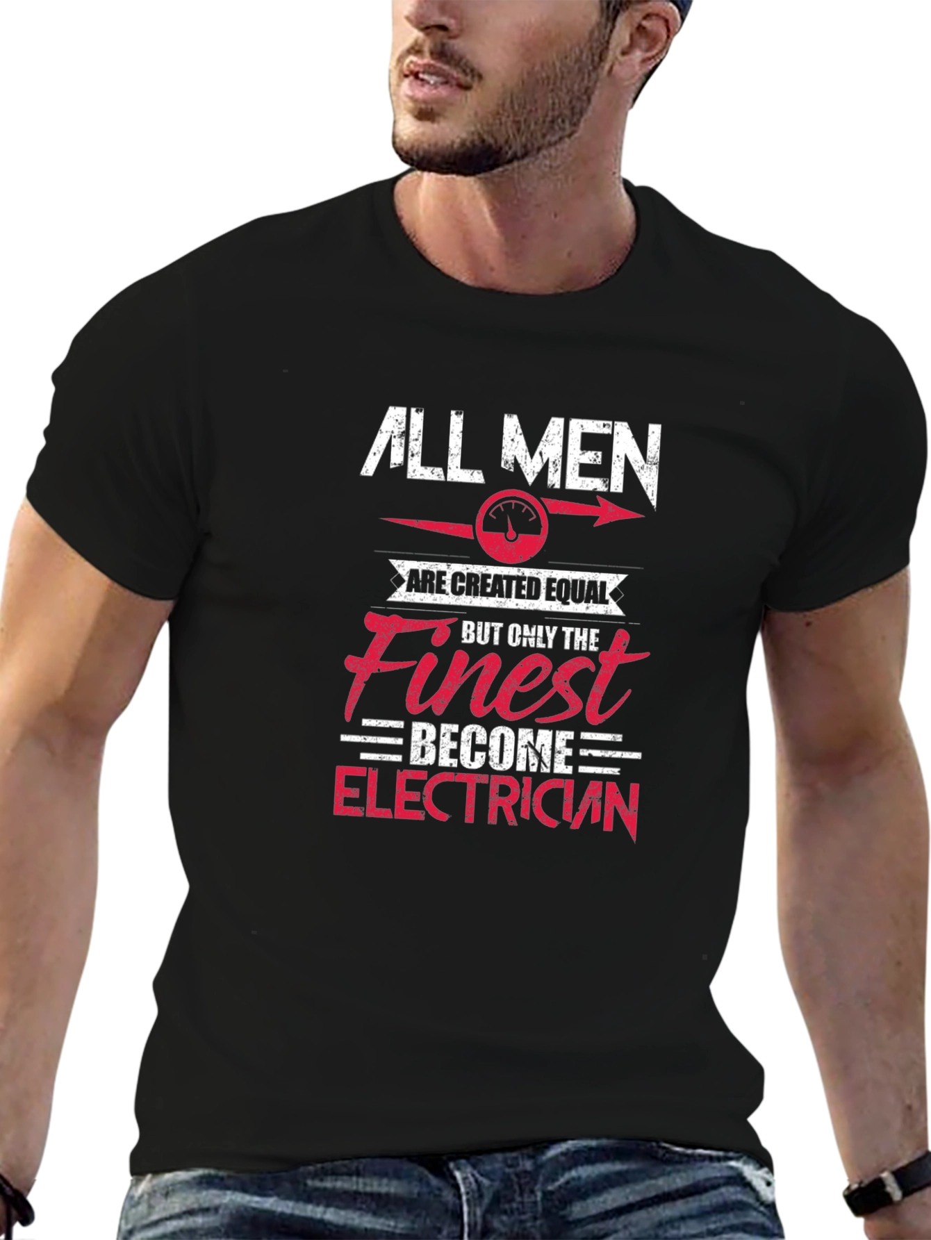 Electrician T-Shirt - All Men are Created Equal