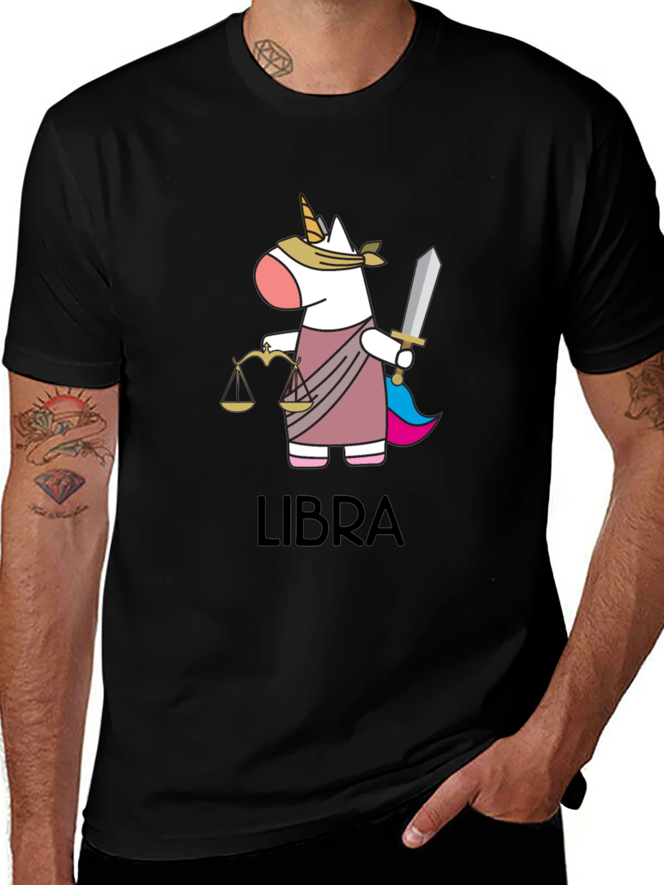 Libra Zodiac Unicorn T-Shirt