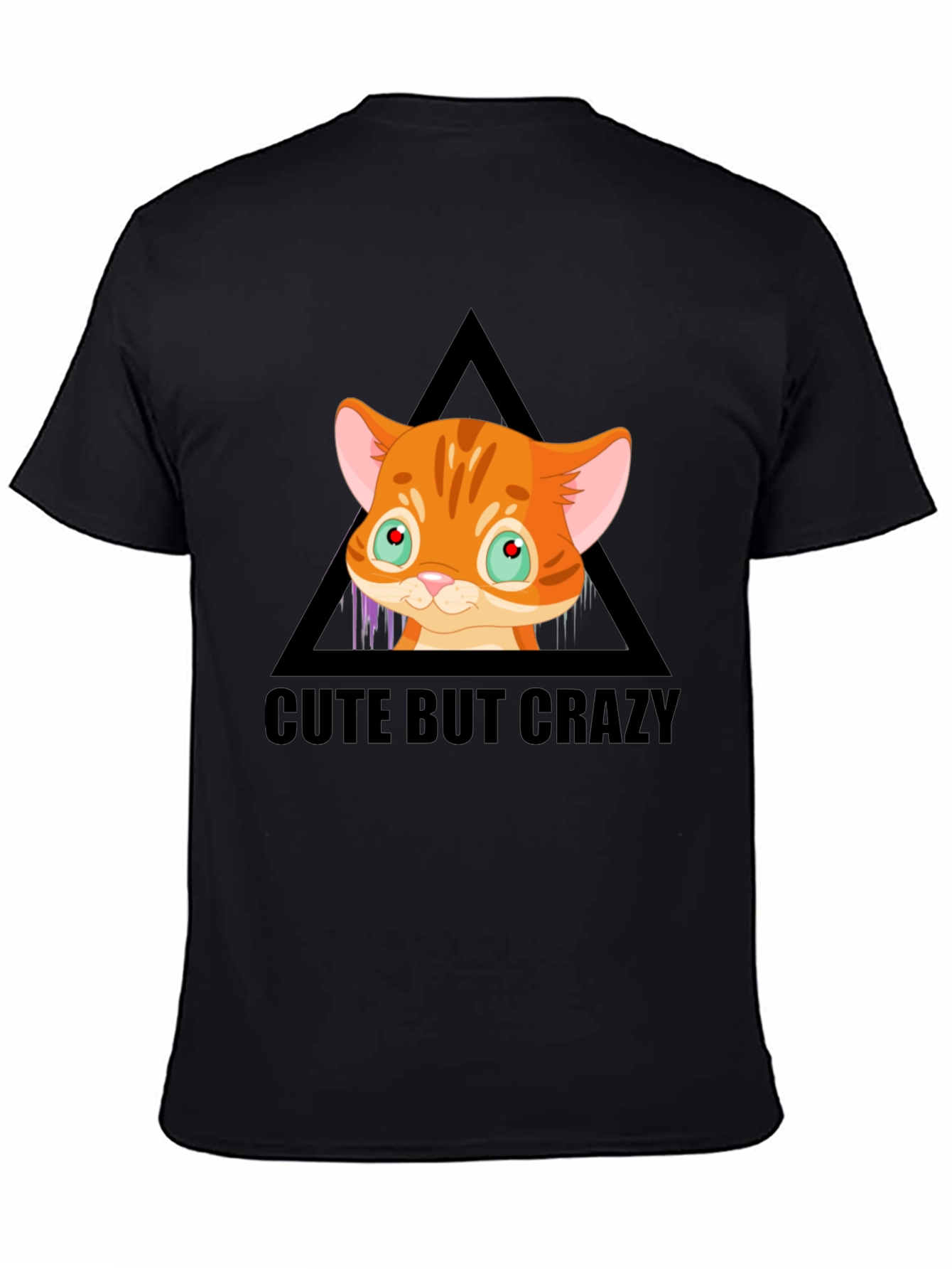 Cute But Crazy Cat Graphic Tee