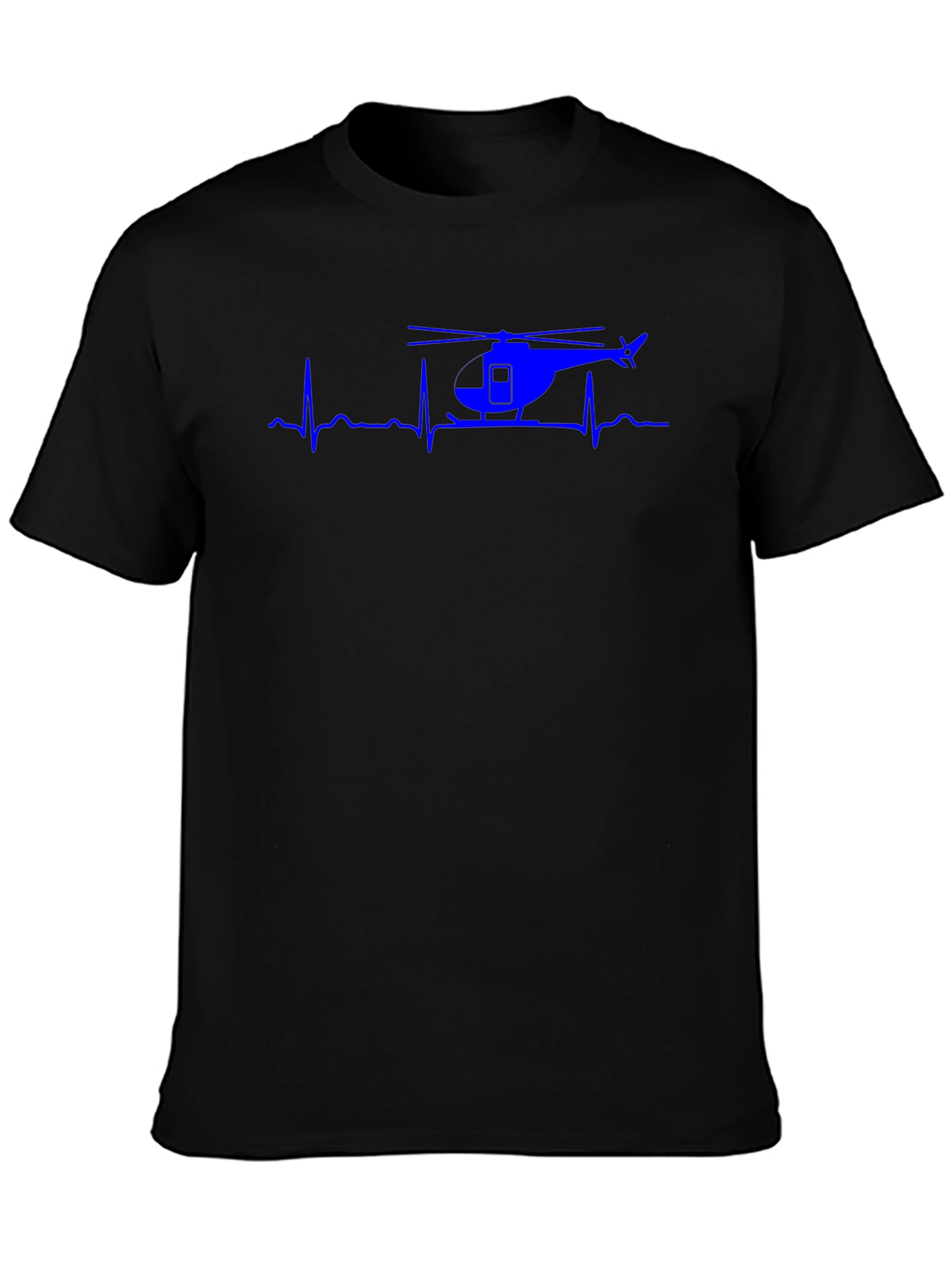 Helicopter Heartbeat Graphic Tee