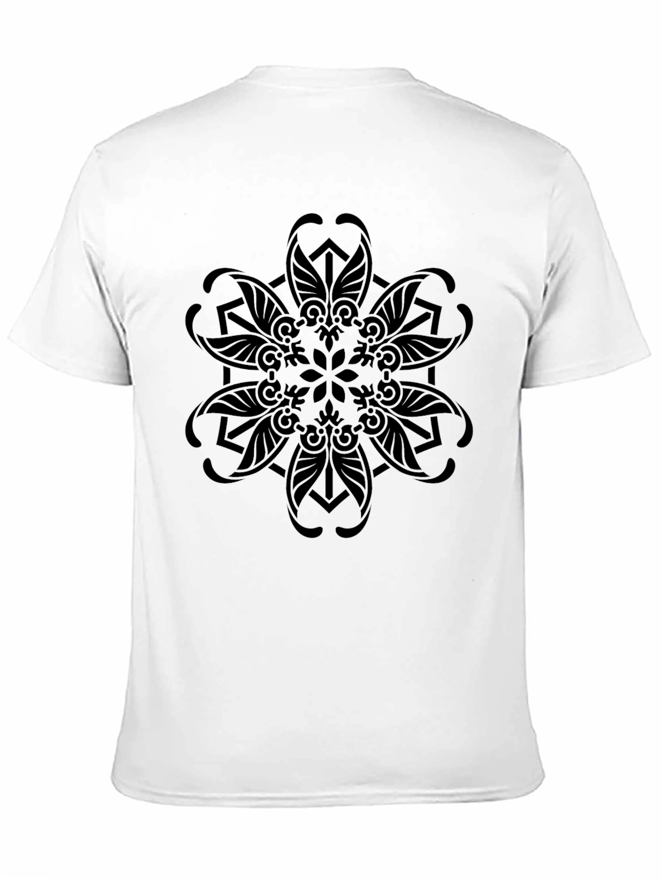 Black Mandala Graphic Tee - Stylish Comfort