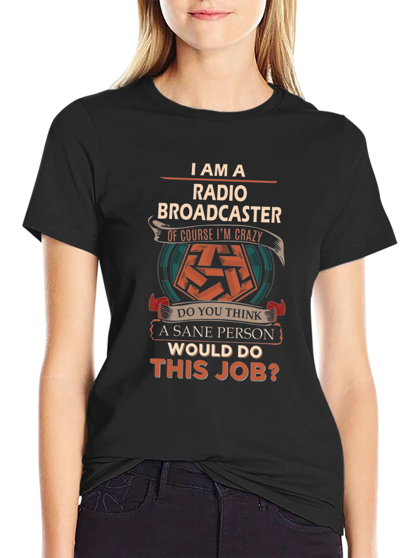 Radio Broadcaster Crazy Job T-Shirt