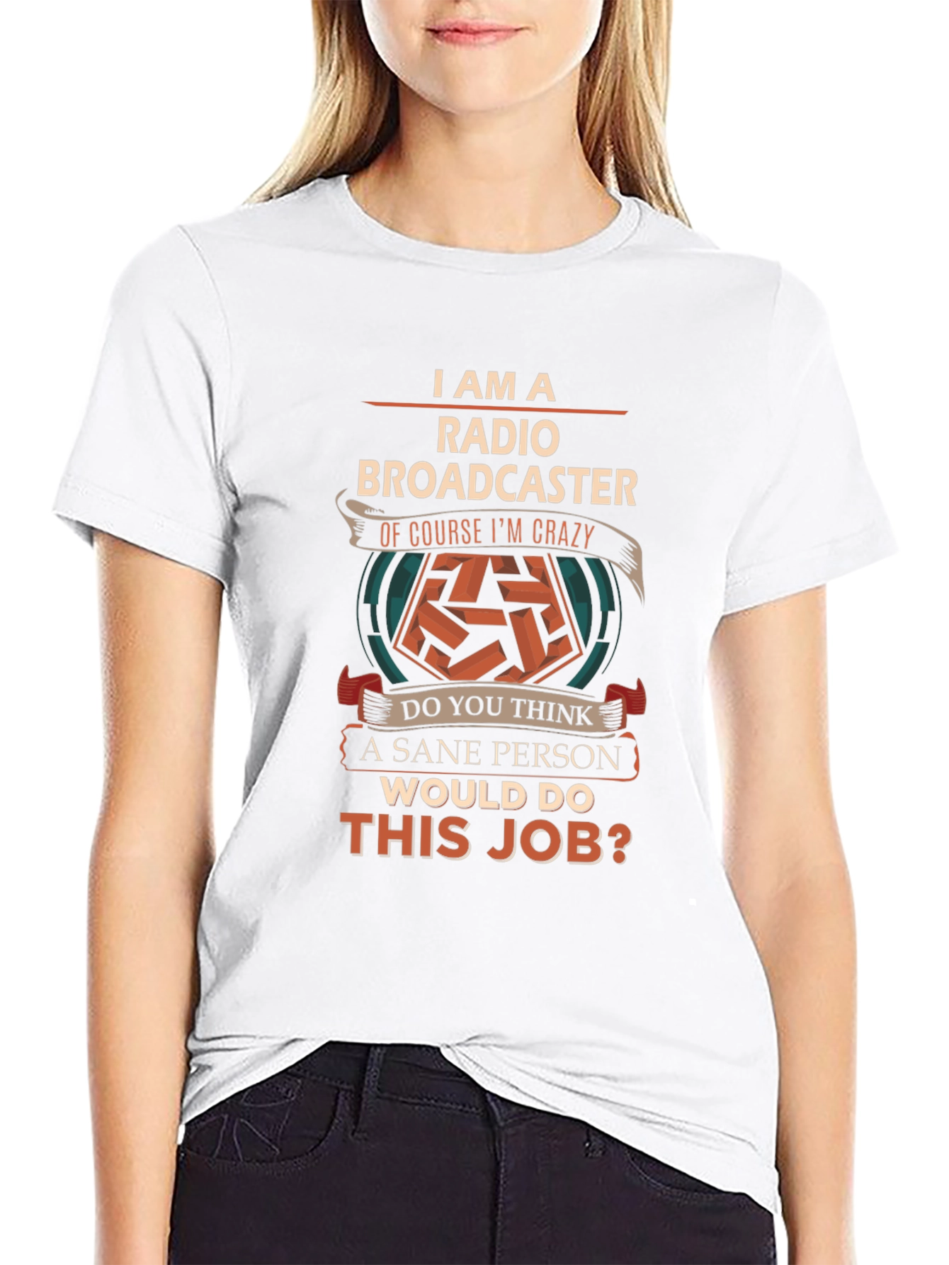 Radio Broadcaster Crazy Job T-Shirt