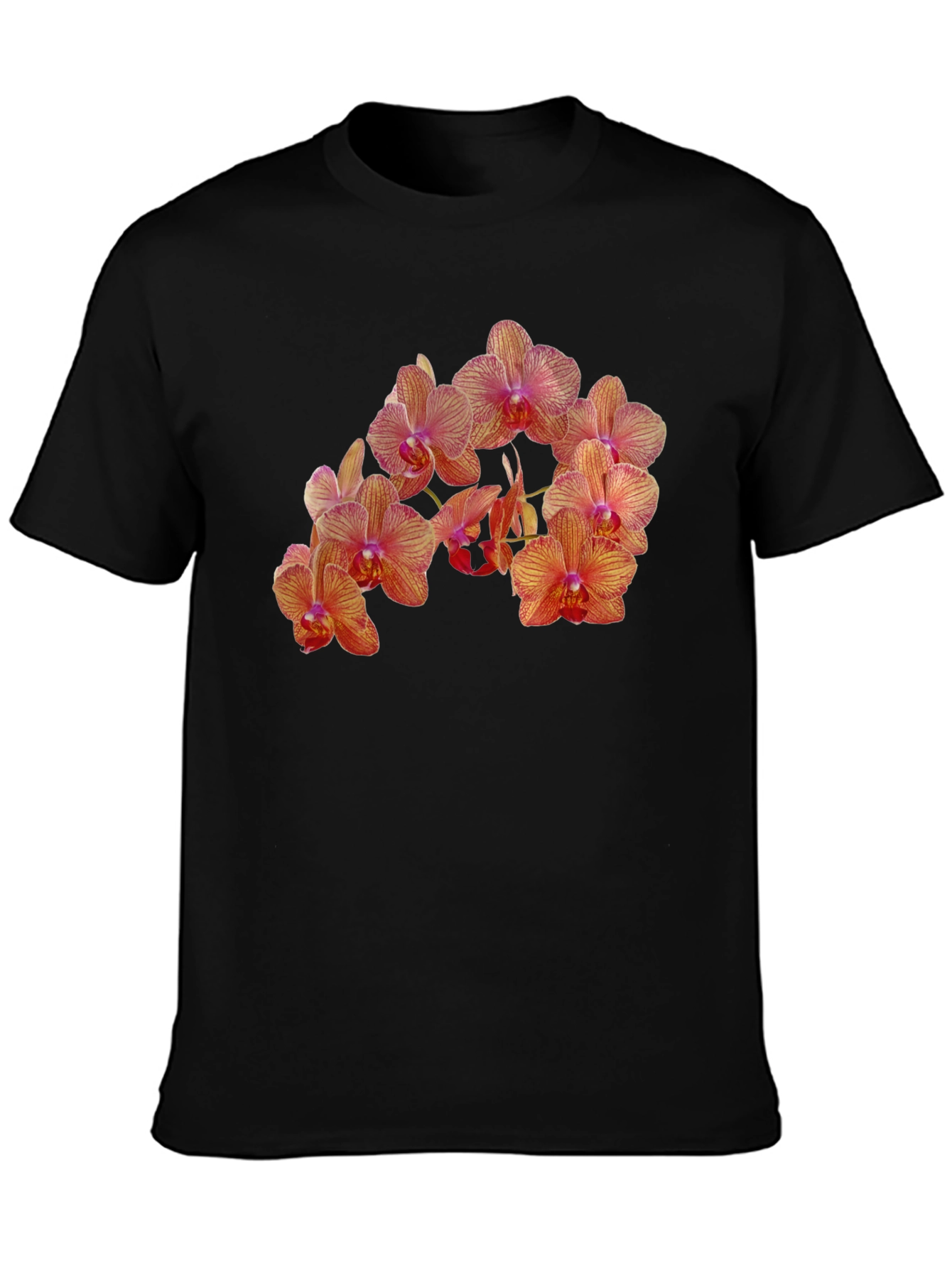 Orchid Flower Print T-Shirt