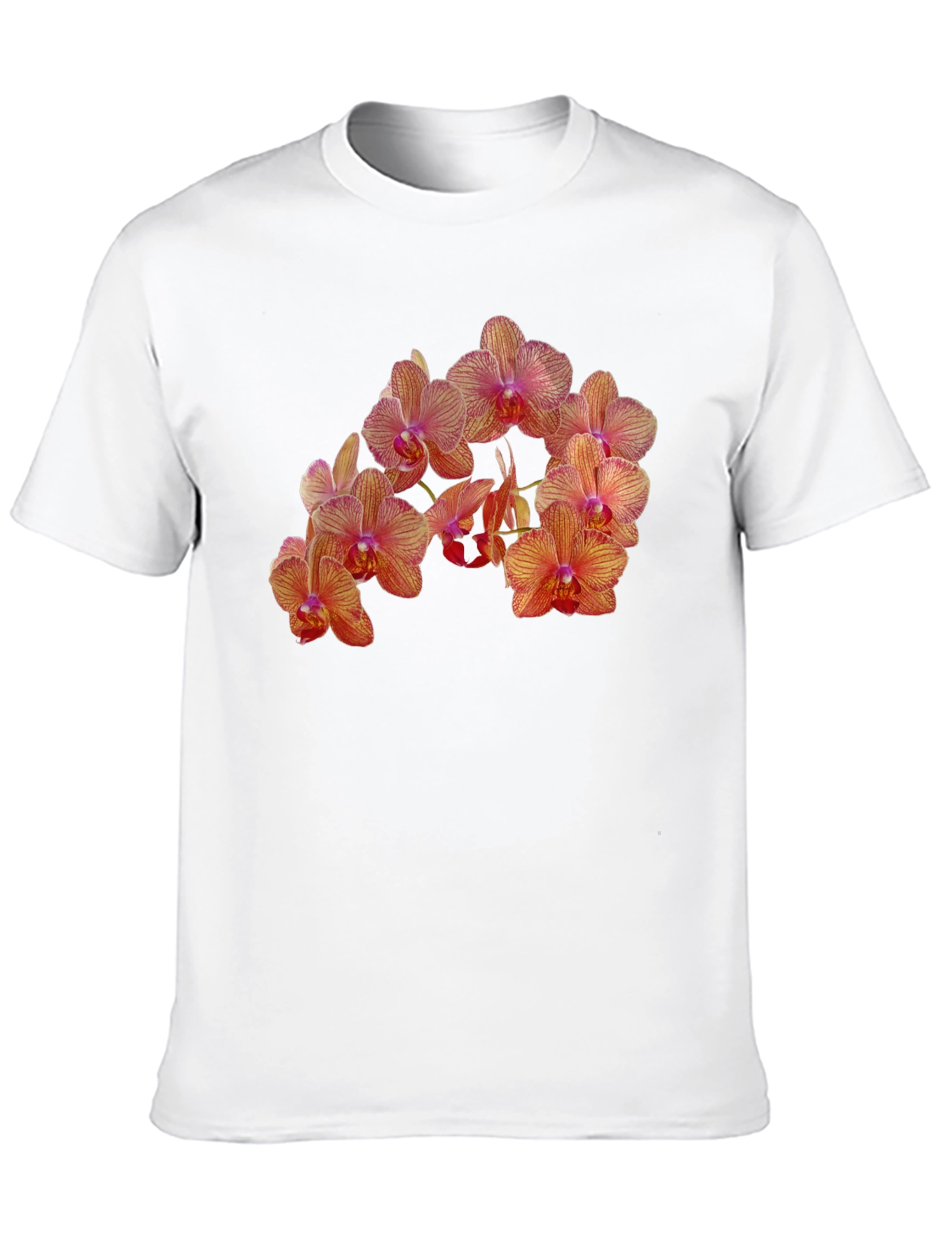 Orchid Flower Print T-Shirt