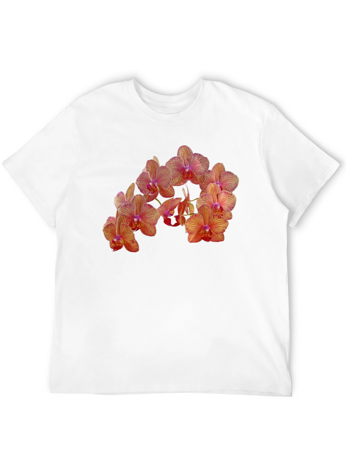 Orchid Flower Print T-Shirt