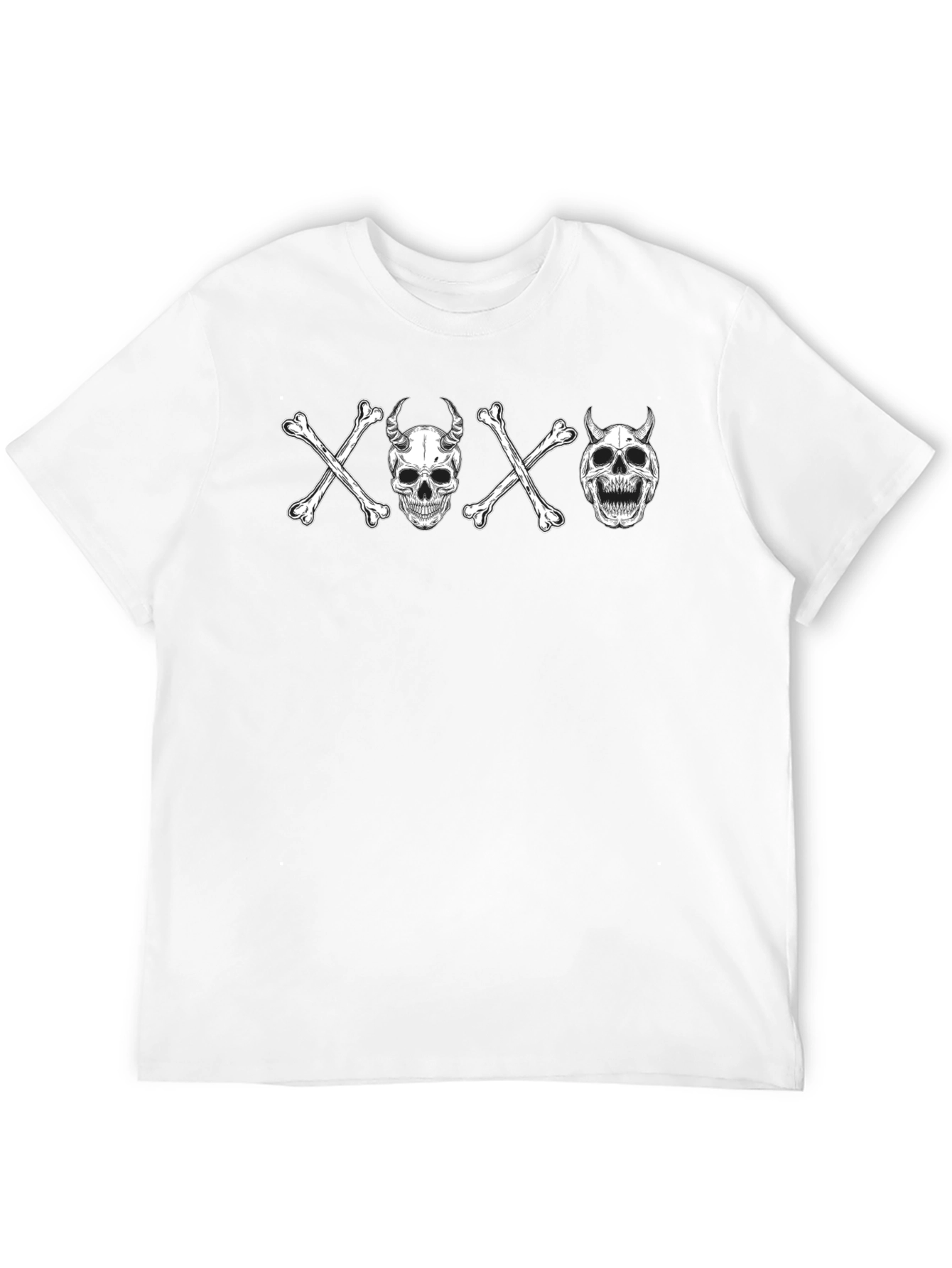 Skull & Crossbones Graphic Tee - Edgy Design