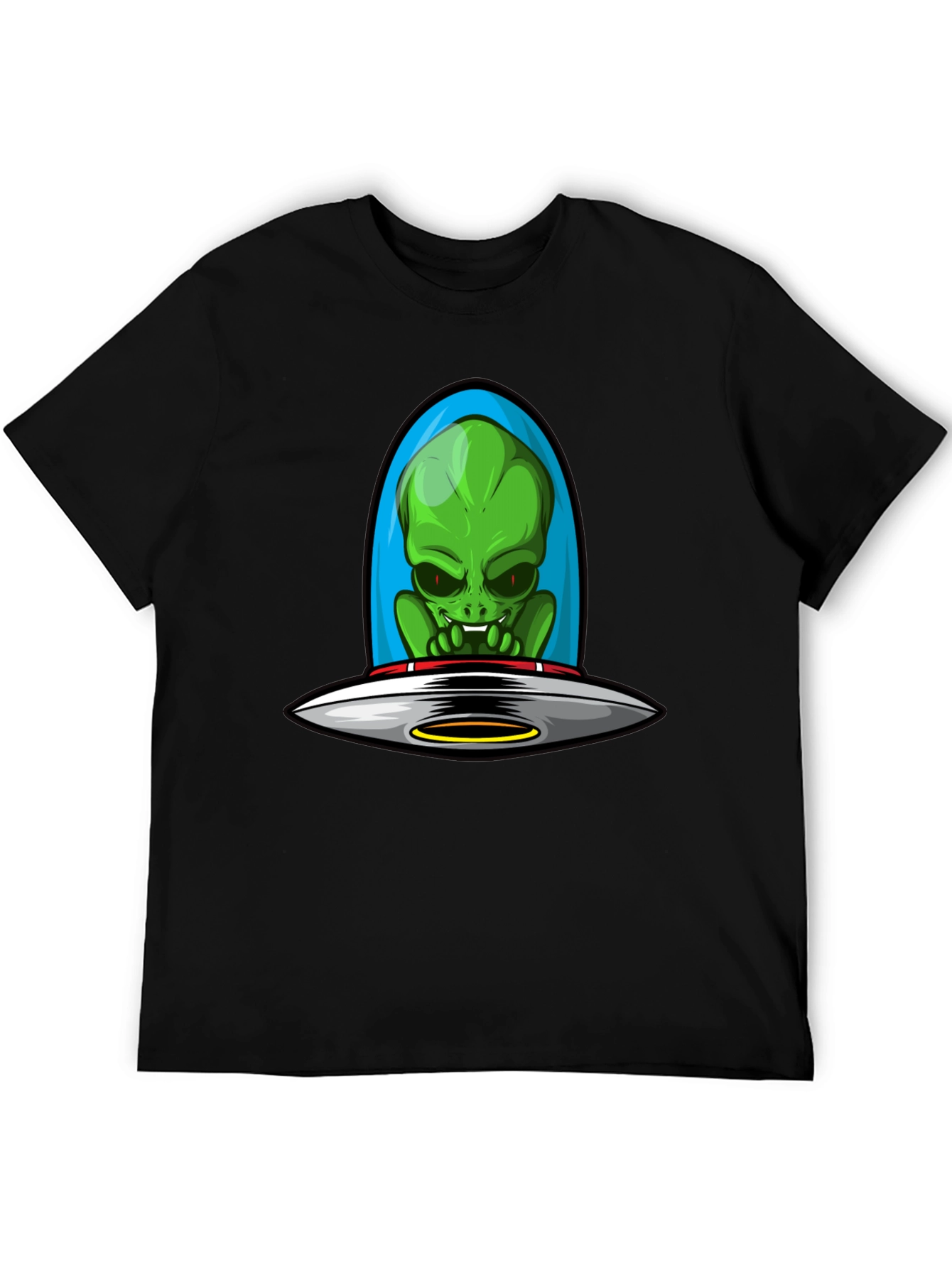Alien UFO Graphic Tee - Sci-Fi Style