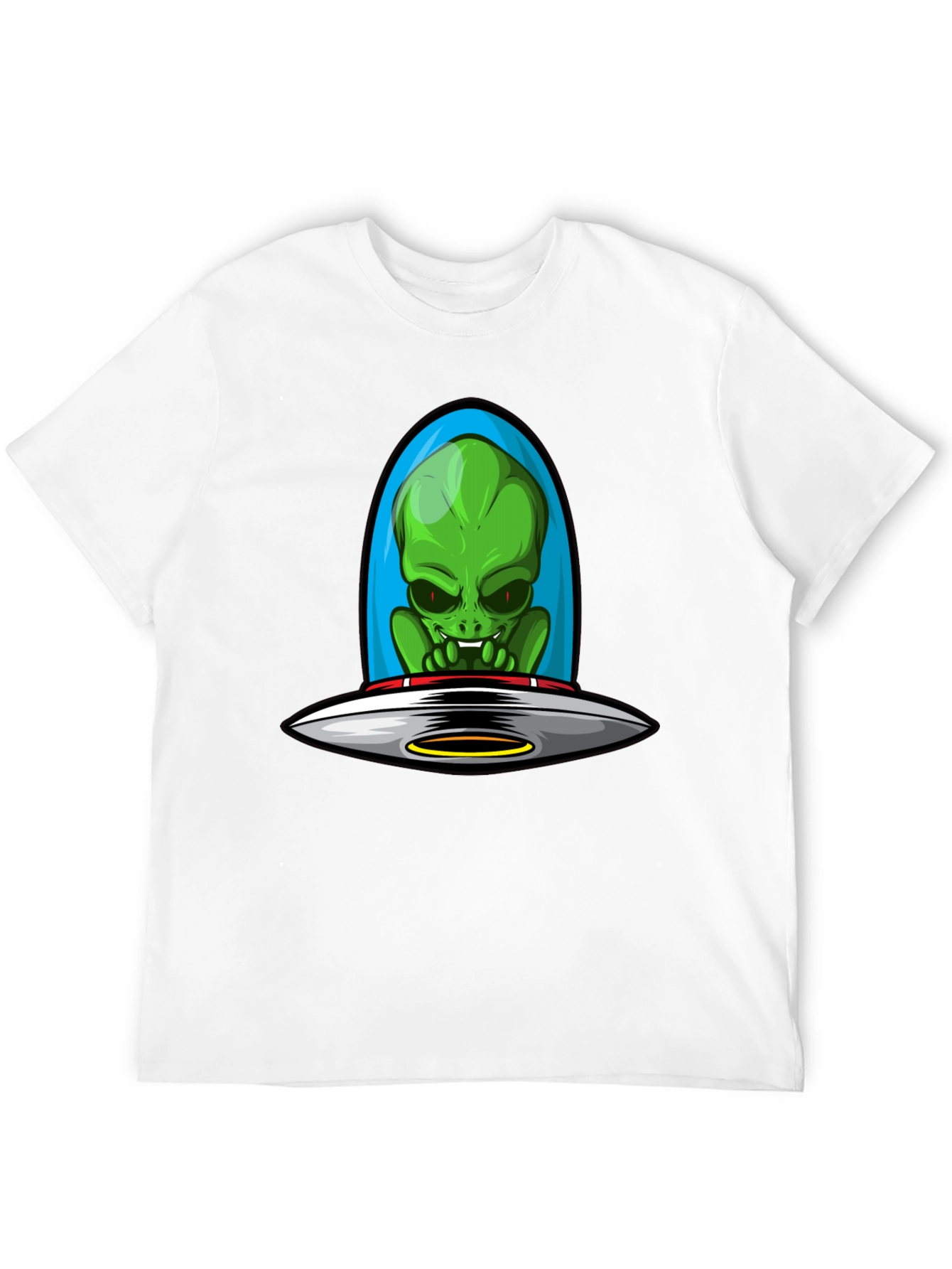 Alien UFO Graphic Tee - Sci-Fi Style