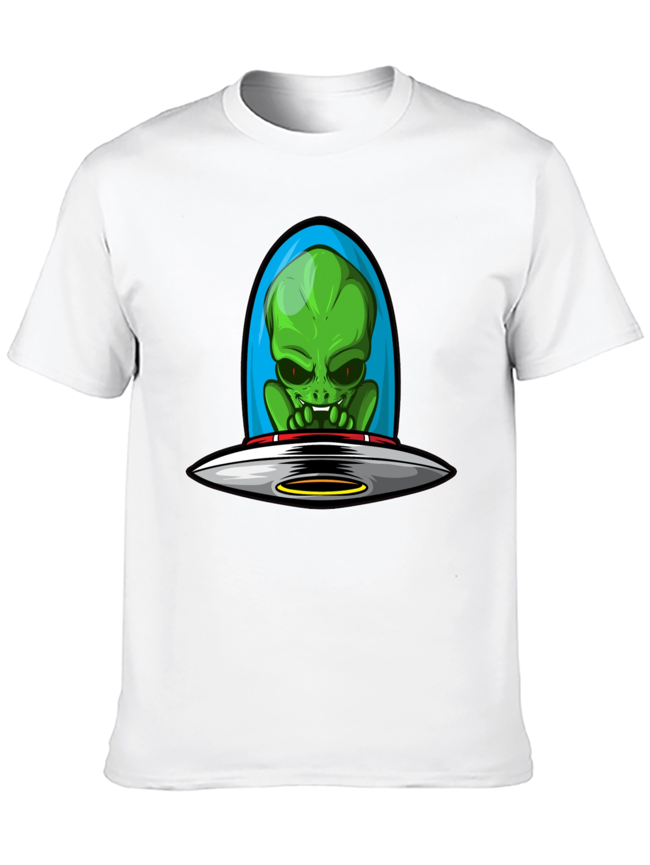 Alien UFO Graphic Tee - Sci-Fi Style