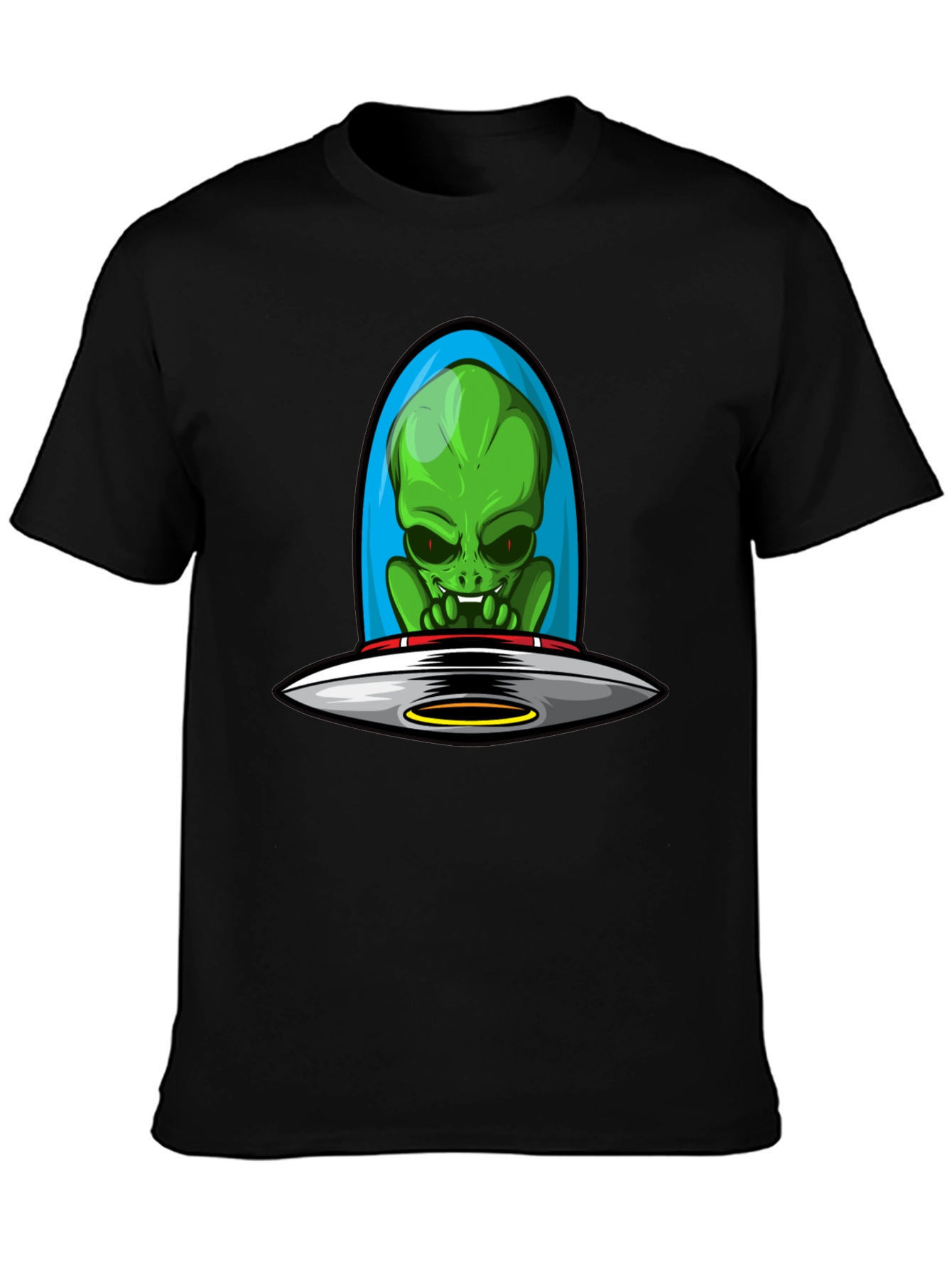 Alien UFO Graphic Tee - Sci-Fi Style