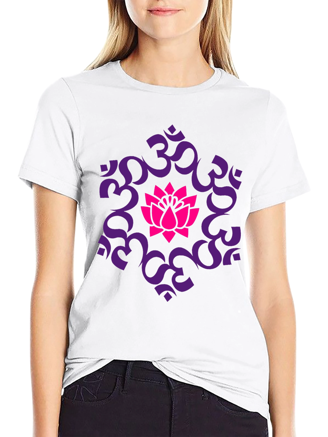 Om Lotus Graphic T-Shirt - Spiritual Yoga Tee