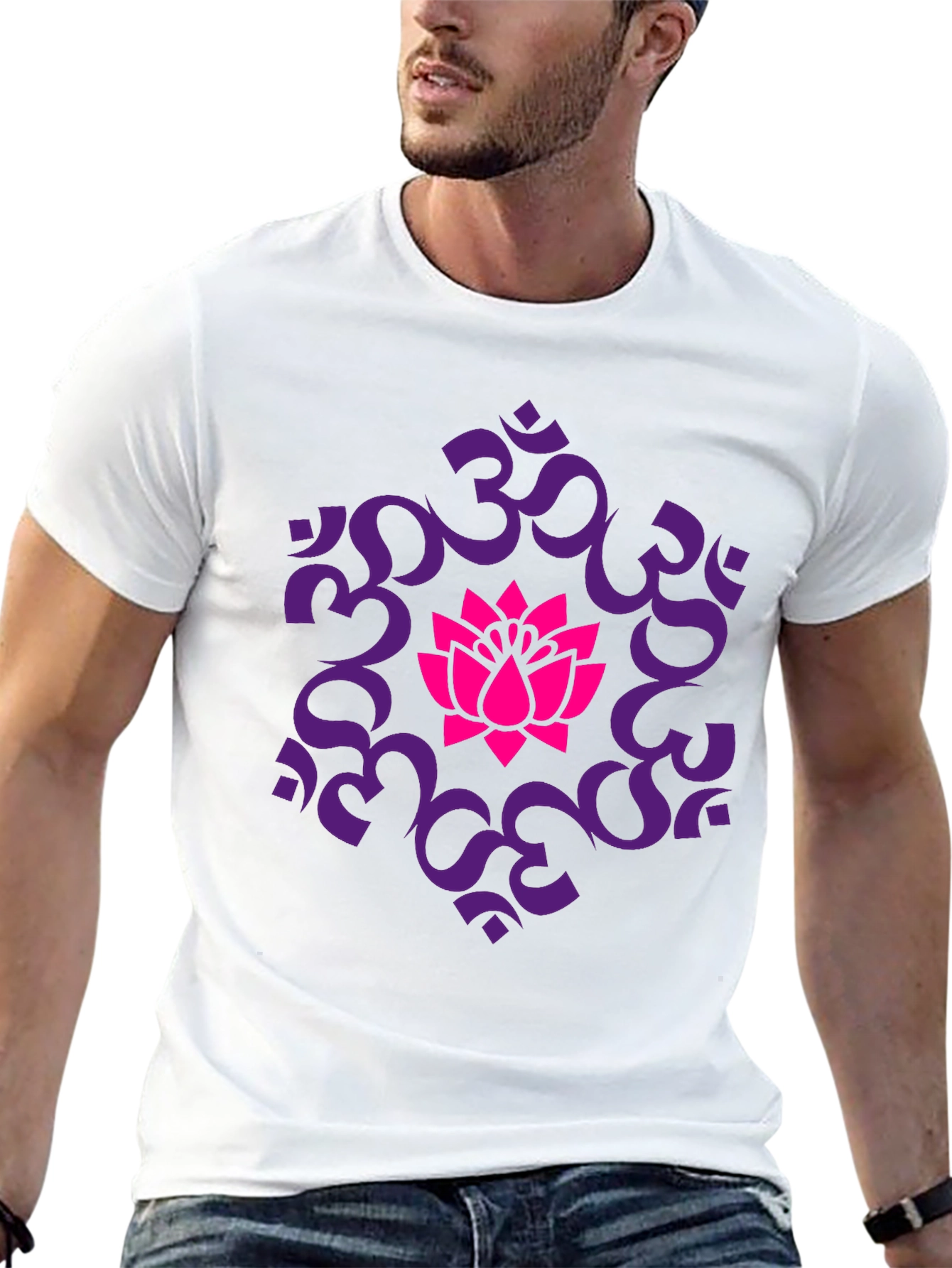 Om Lotus Graphic T-Shirt - Spiritual Yoga Tee