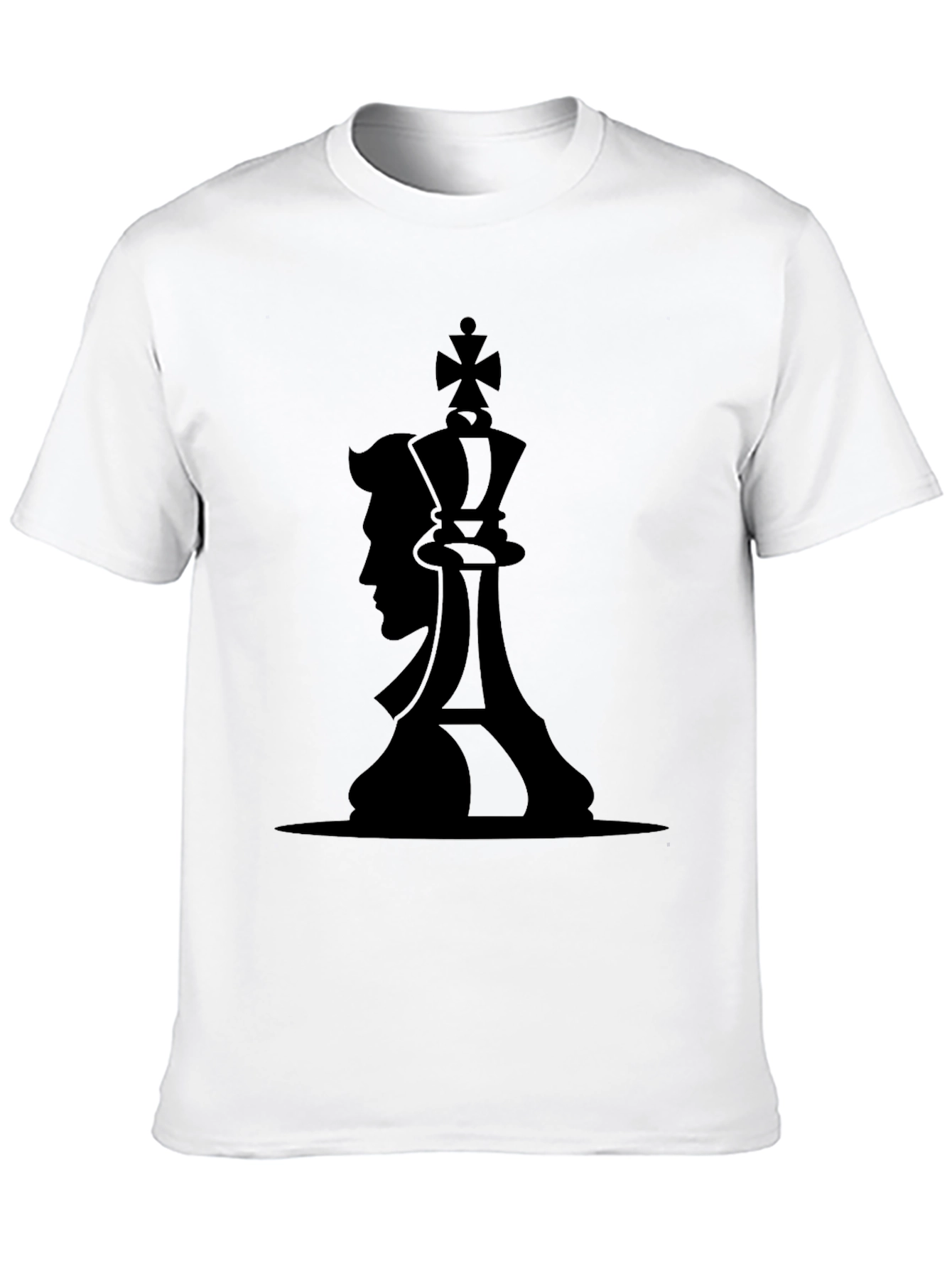 King & Man Graphic Black T-Shirt