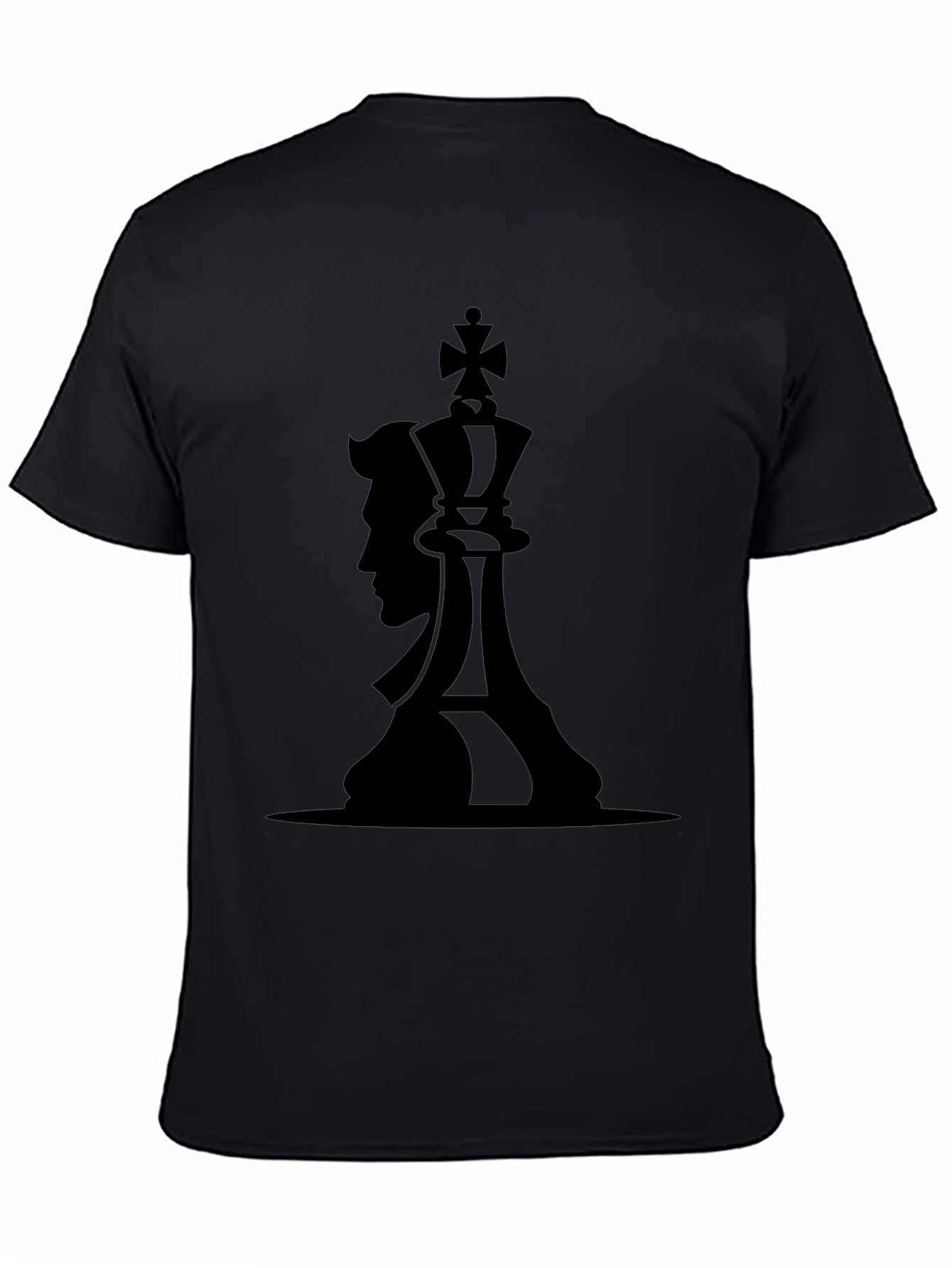 King & Man Graphic Black T-Shirt