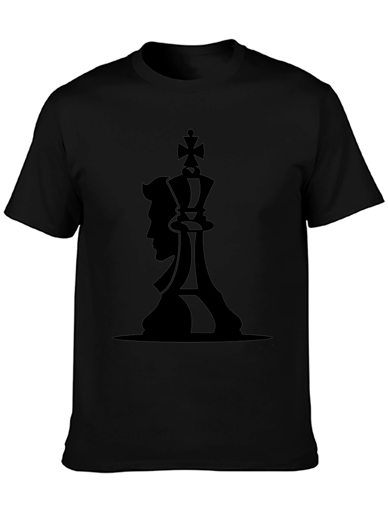King & Man Graphic Black T-Shirt