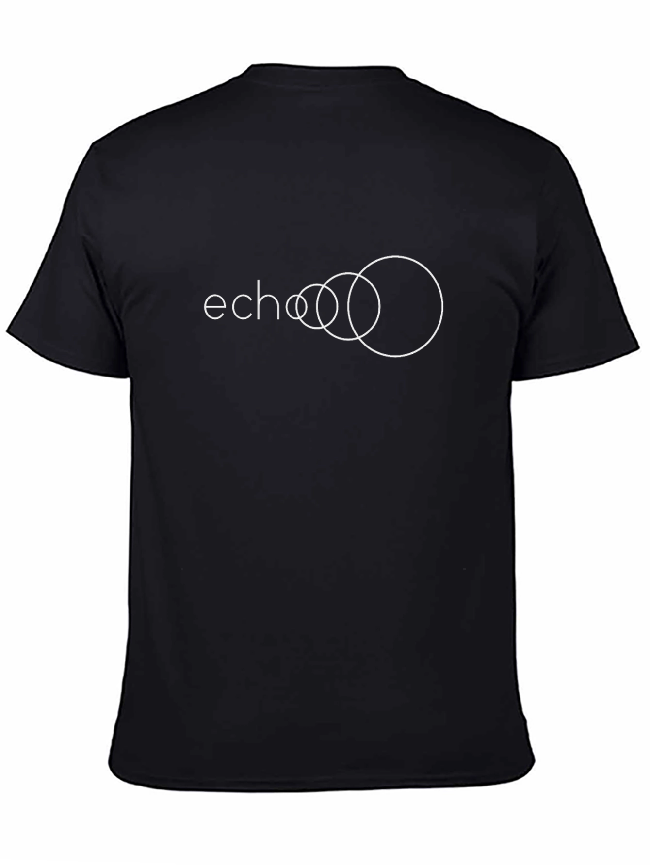 Echo Circle Graphic Tee - Modern Black T-Shirt