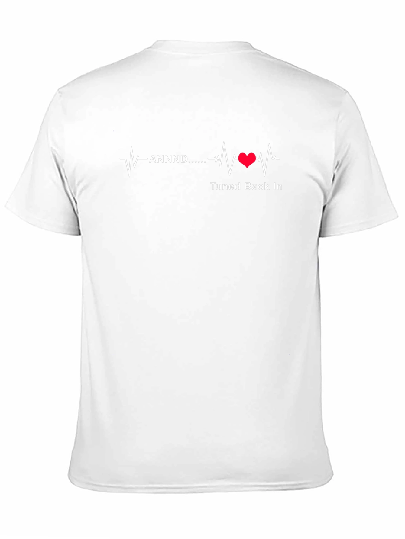 Tuned Back In Heartbeat Graphic Tee - Black