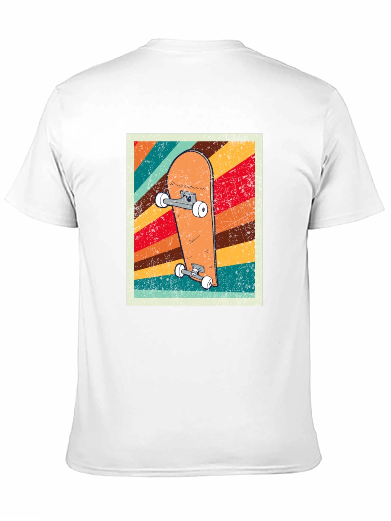 Retro Skateboard Graphic Tee - Classic Style