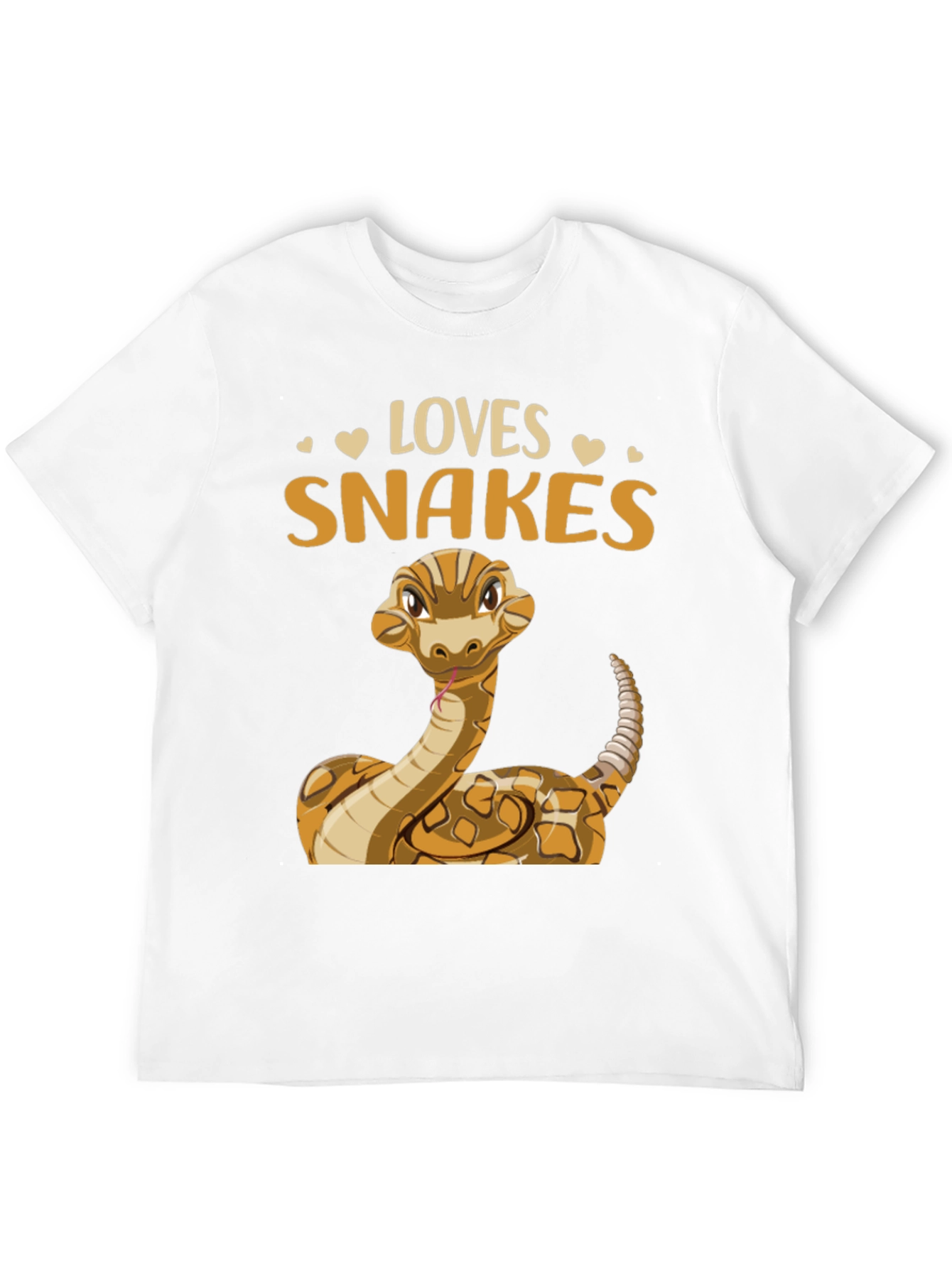 Loves Snakes T-Shirt - Cute Reptile Graphic Tee