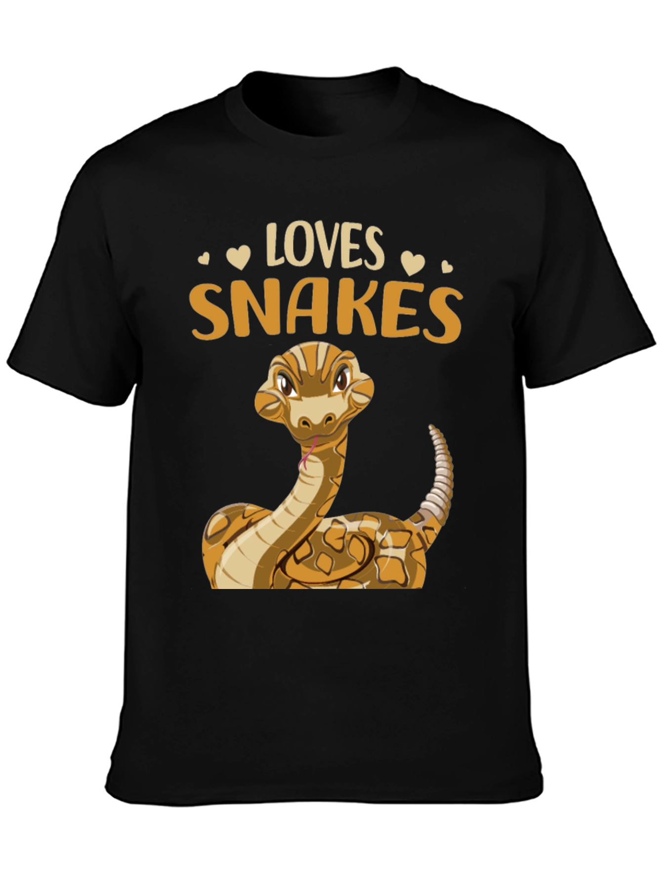 Loves Snakes T-Shirt - Cute Reptile Graphic Tee