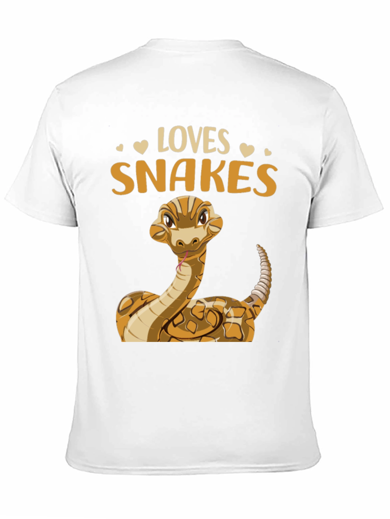 Loves Snakes T-Shirt - Cute Reptile Graphic Tee