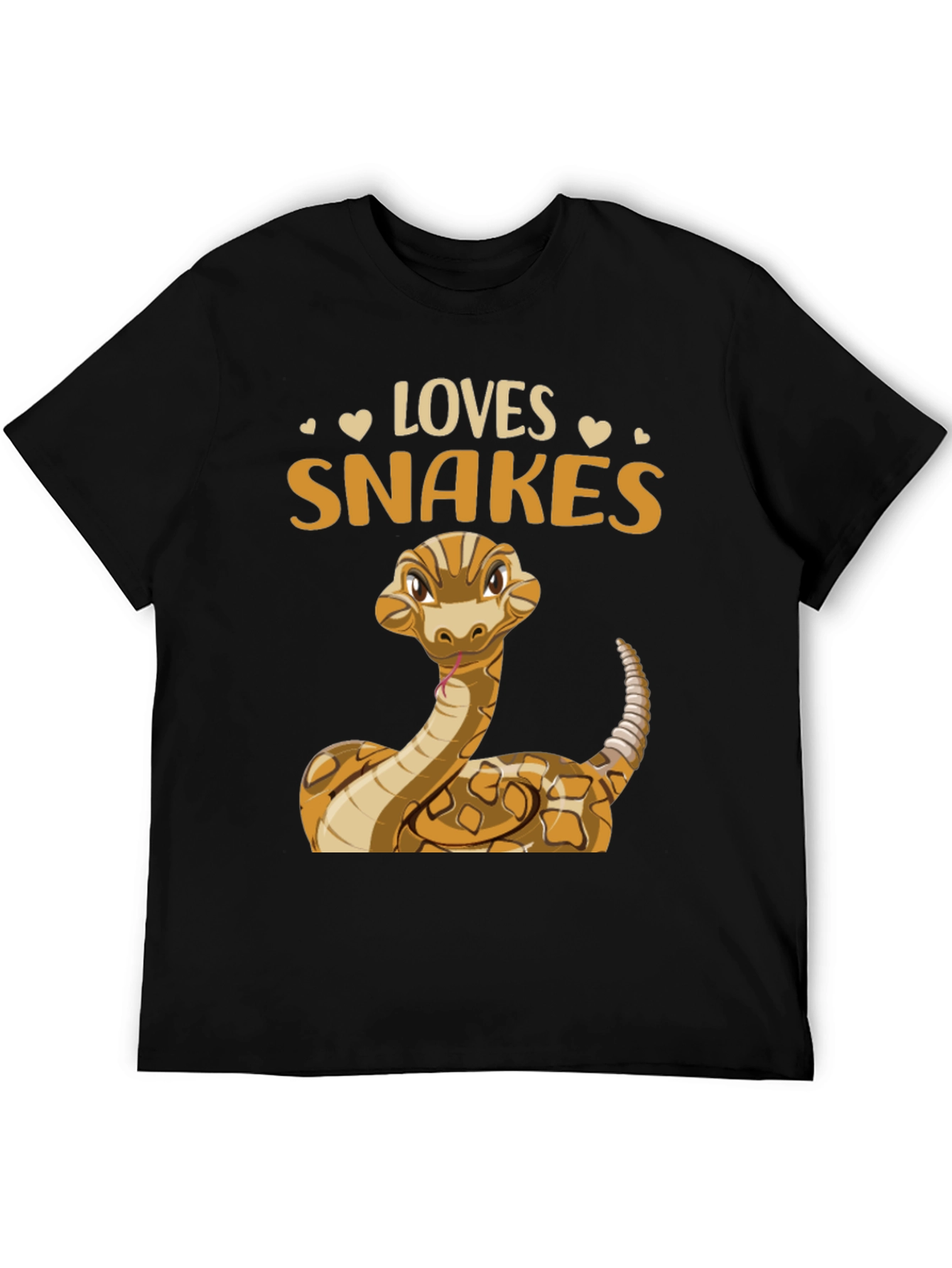 Loves Snakes T-Shirt - Cute Reptile Graphic Tee