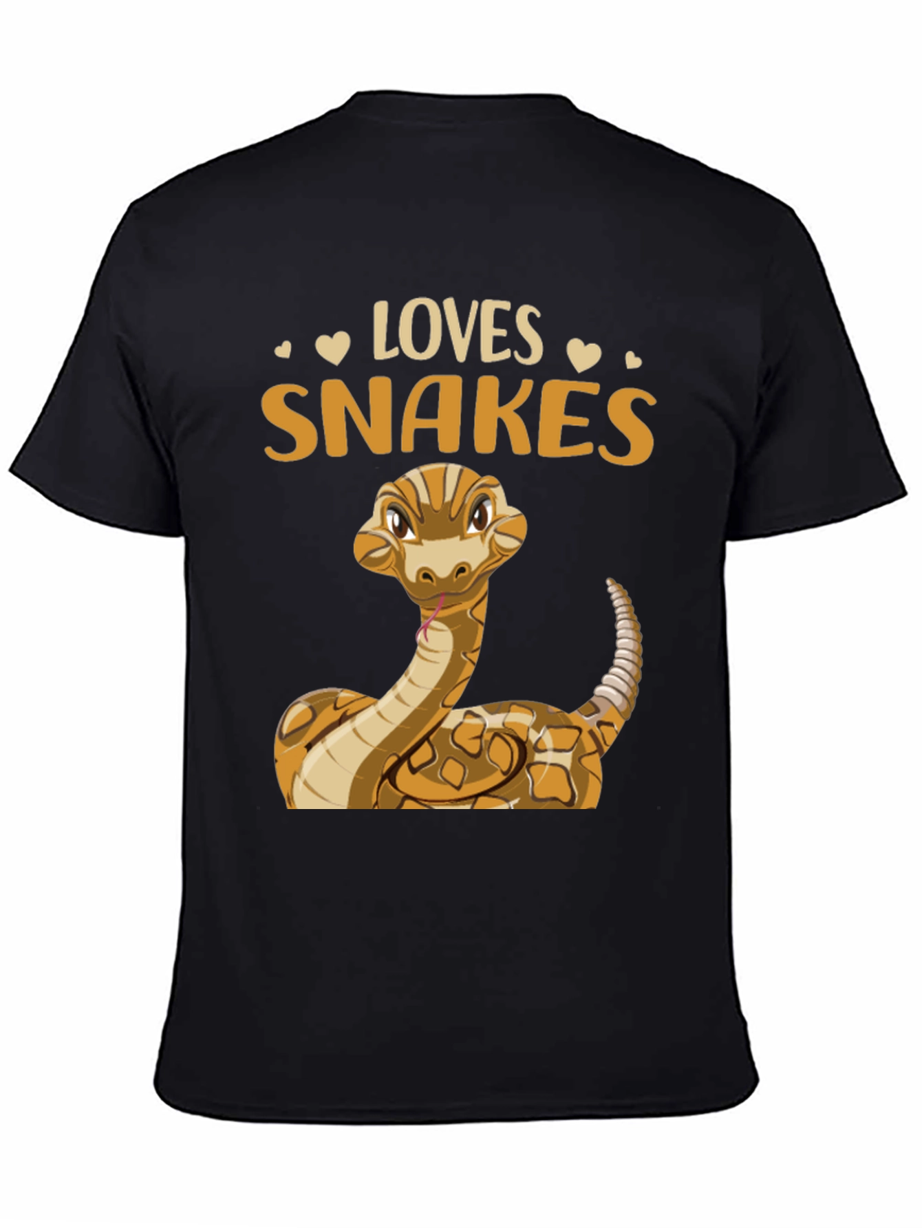 Loves Snakes T-Shirt - Cute Reptile Graphic Tee