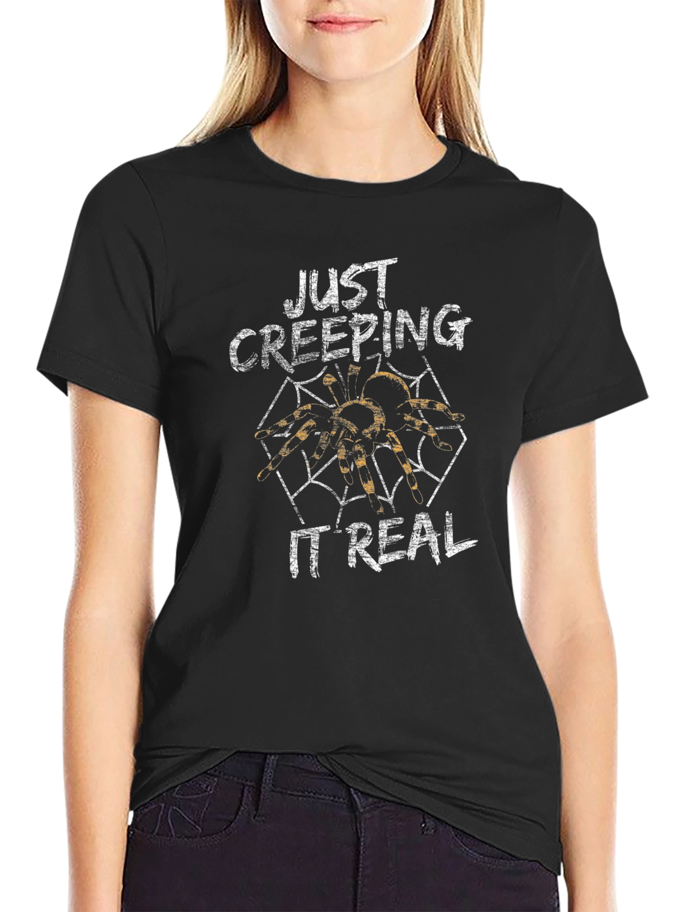 Just Creeping It Real Spider Graphic Tee