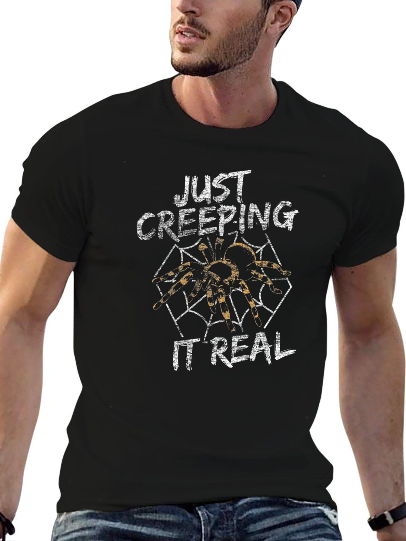 Just Creeping It Real Spider Graphic Tee