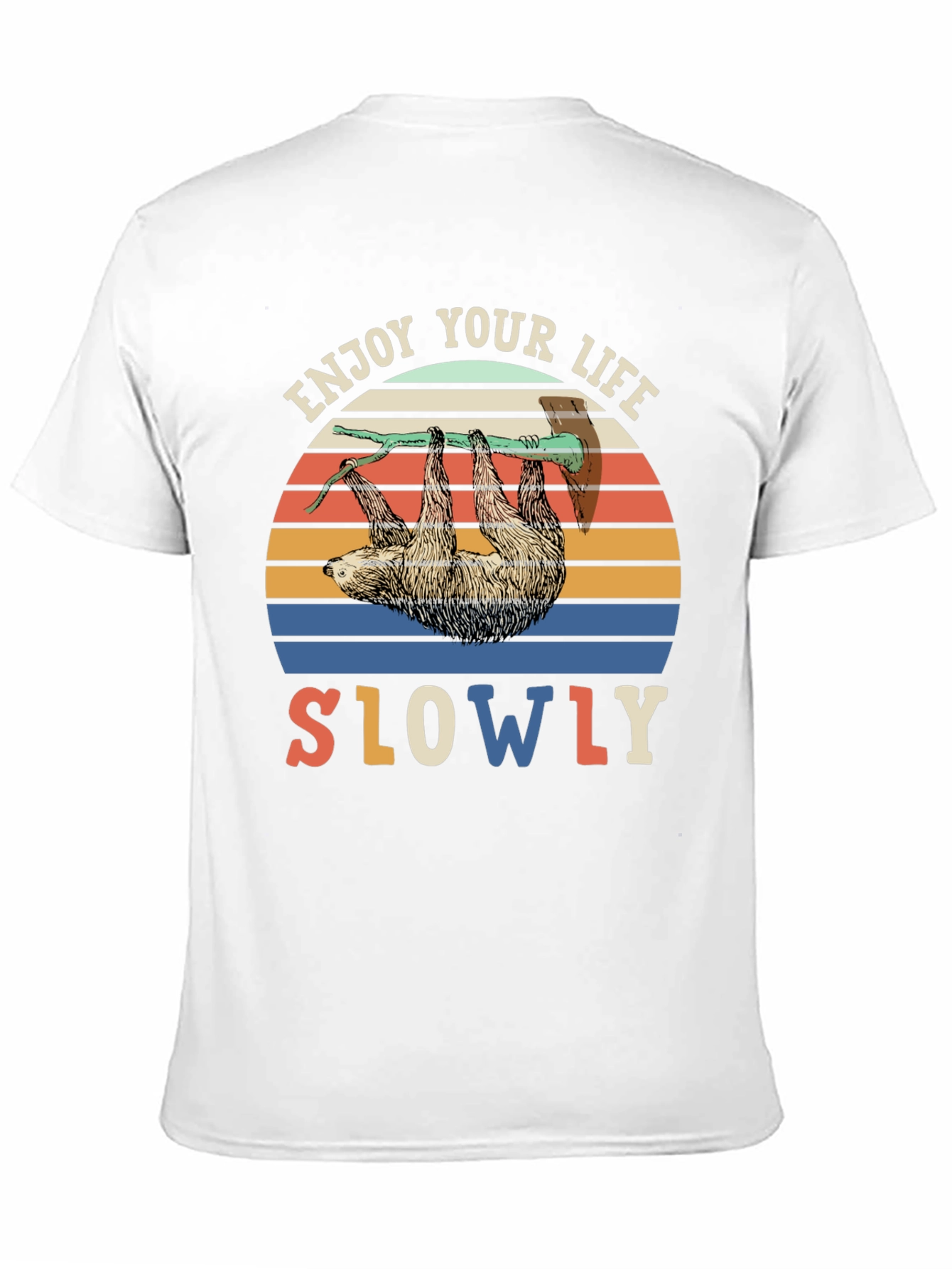 Enjoy Life Slowly Sloth Graphic Tee