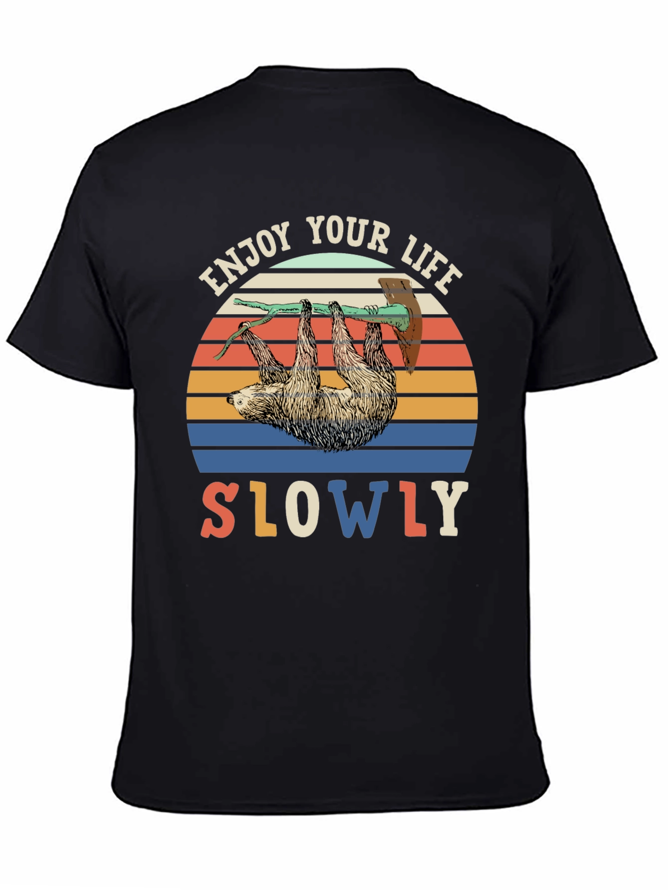 Enjoy Life Slowly Sloth Graphic Tee