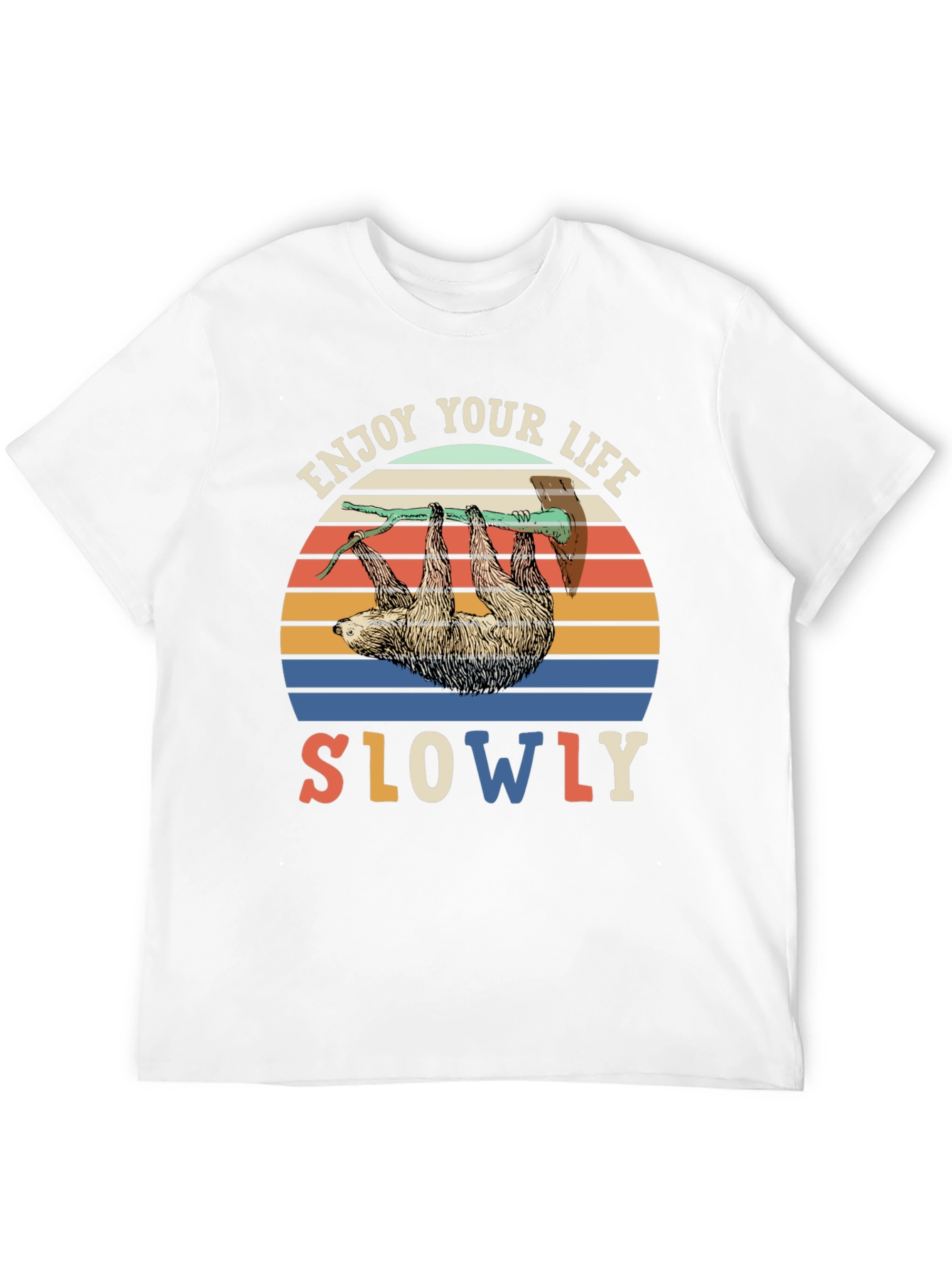 Enjoy Life Slowly Sloth Graphic Tee