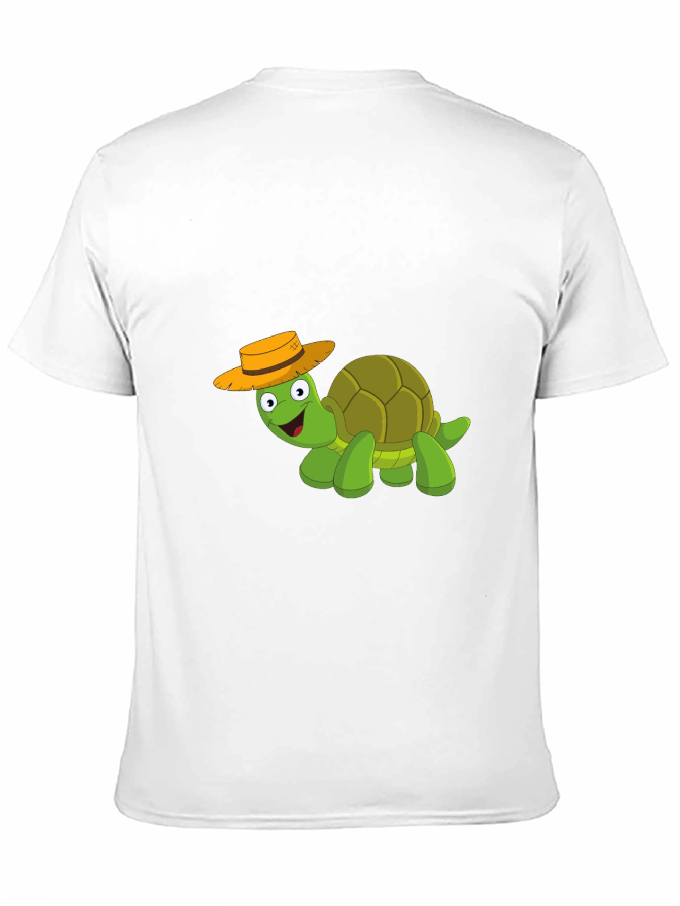 Cartoon Turtle T-Shirt - Black Cotton Blend